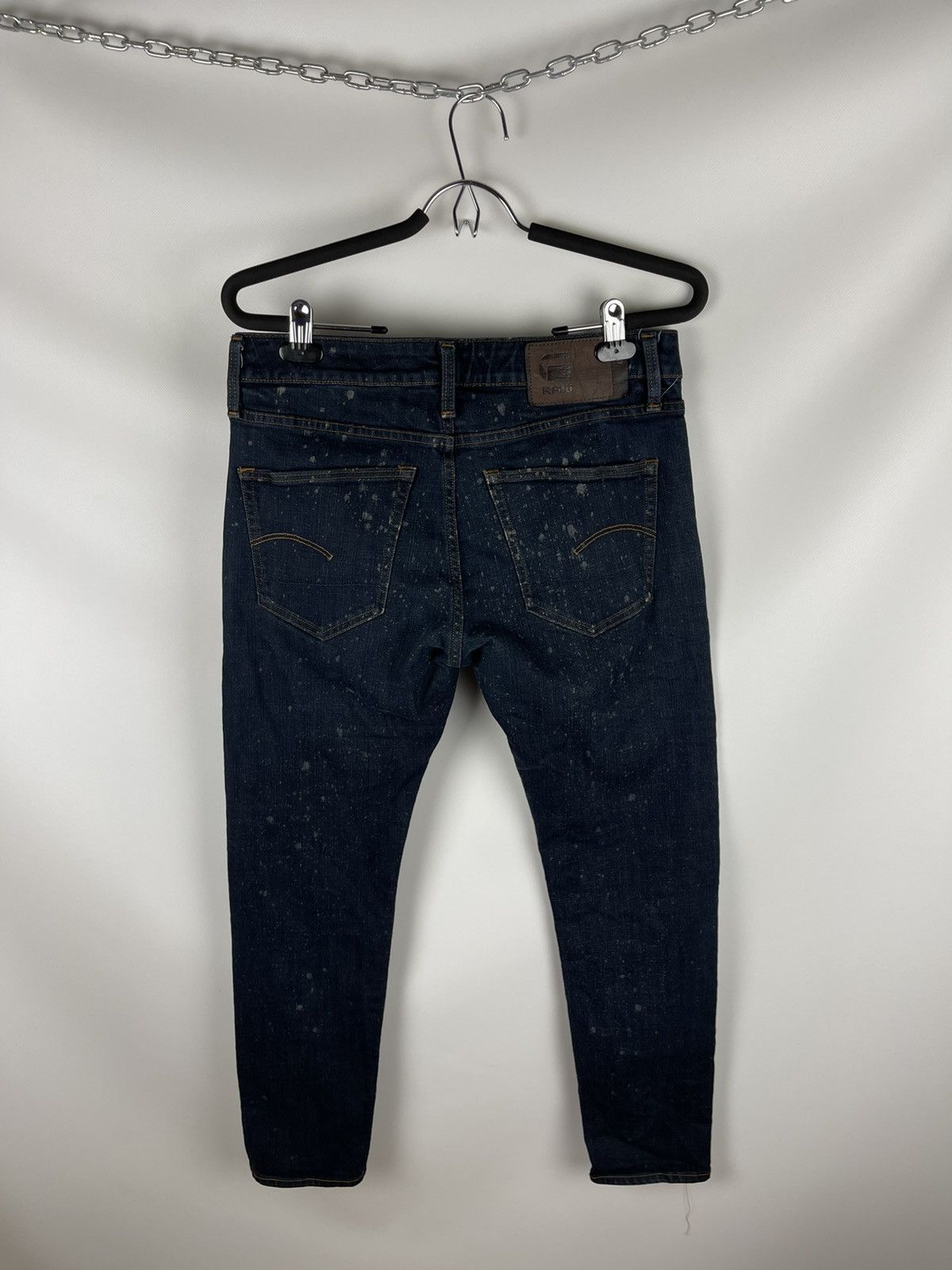 G-Star G-Star Raw 3301 deconstructed slim denim jeans pants paint Size US 30 / EU 46 - 2 Thumbnail