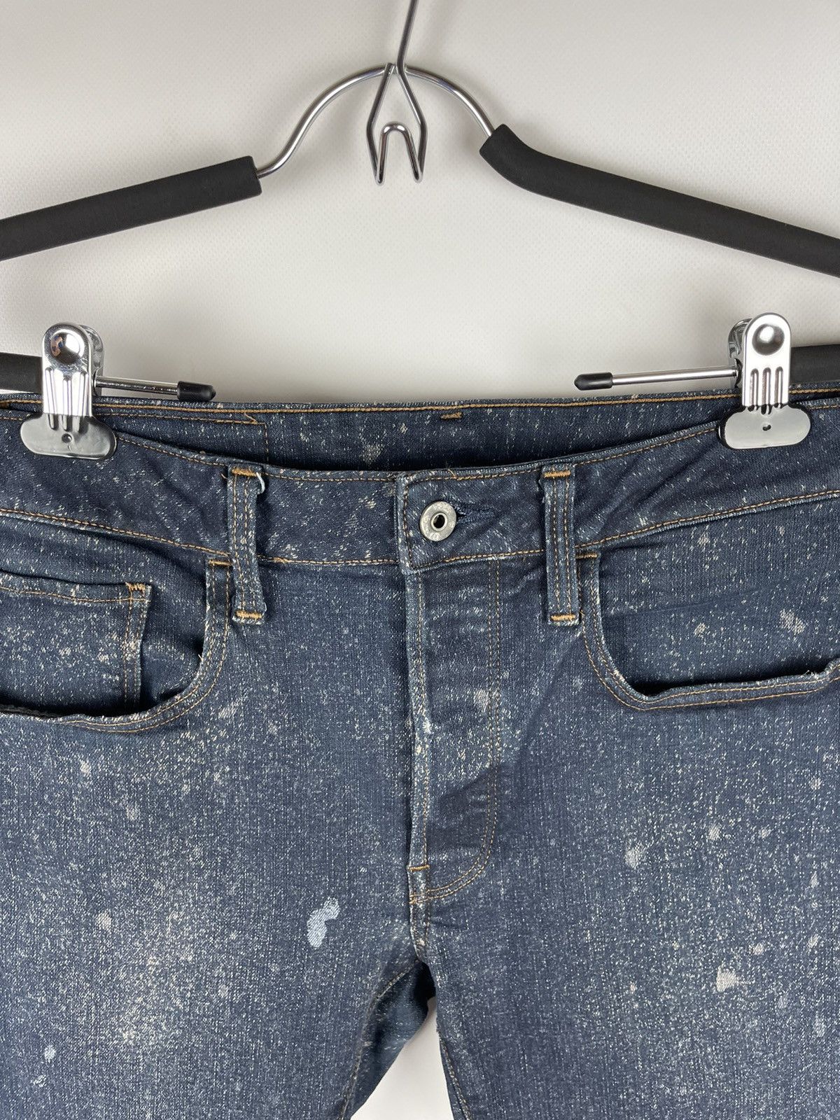 G-Star G-Star Raw 3301 deconstructed slim denim jeans pants paint Size US 30 / EU 46 - 7 Thumbnail