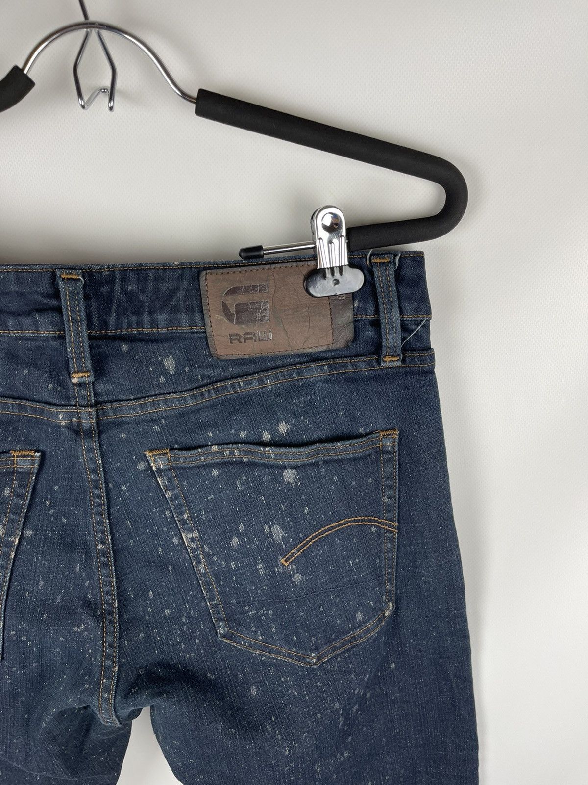 G-Star G-Star Raw 3301 deconstructed slim denim jeans pants paint Size US 30 / EU 46 - 9 Thumbnail