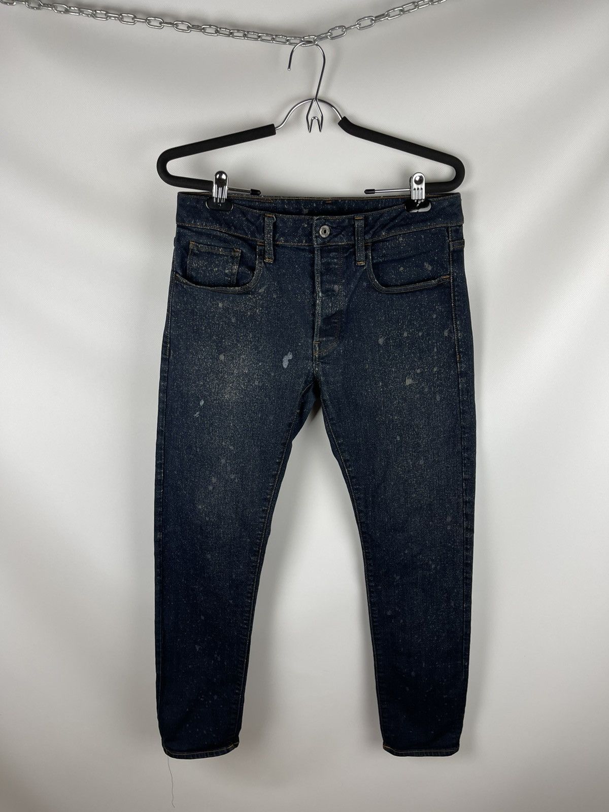 G-Star G-Star Raw 3301 deconstructed slim denim jeans pants paint Size US 30 / EU 46 - 1 Thumbnail