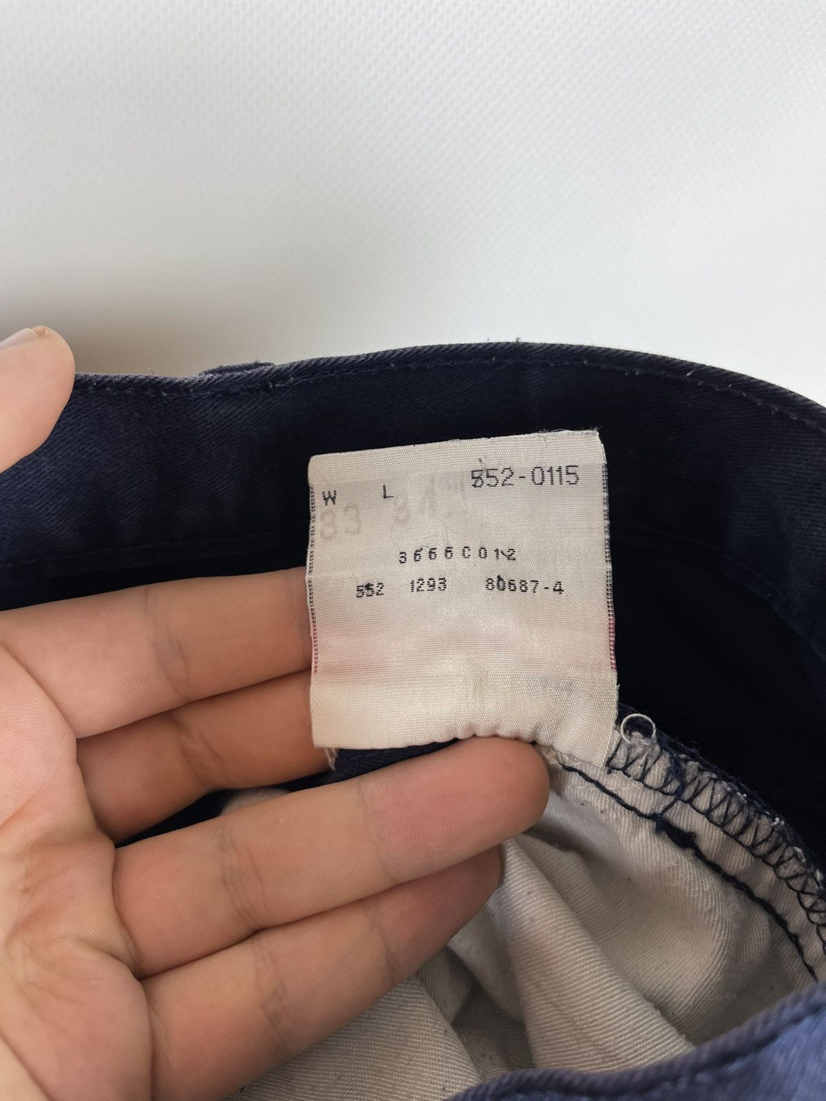 Levi's Levis 501 vintage 90s made in USA blue navy denim chino Size US 33 - 14 Thumbnail