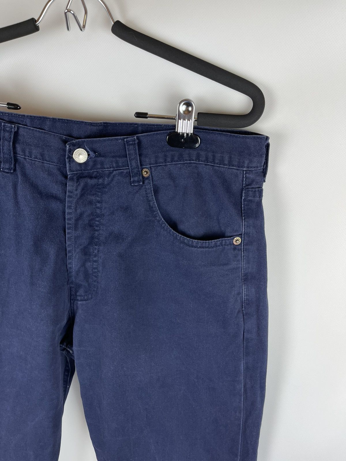 Levi's Levis 501 vintage 90s made in USA blue navy denim chino Size US 33 - 5 Thumbnail