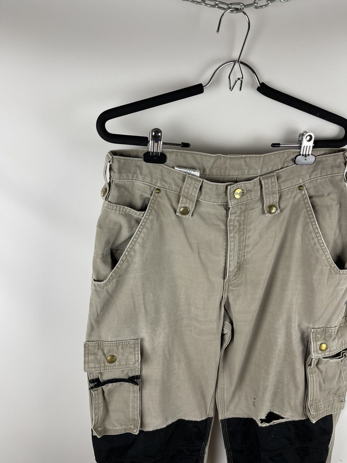 Carhartt Carhartt vintage worker cargo distressed double knee pants Size US 32 / EU 48 - 3 Thumbnail