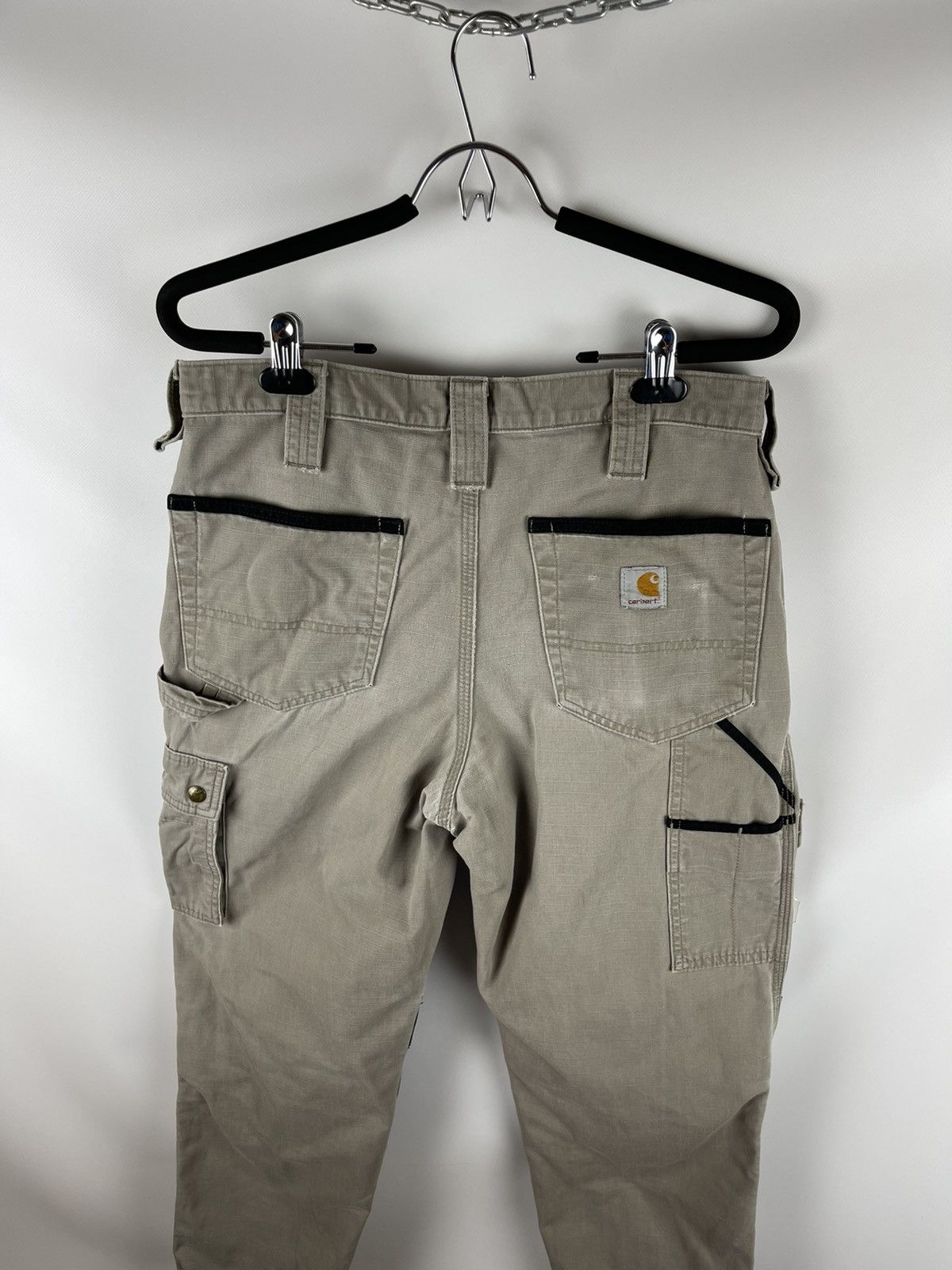Carhartt Carhartt vintage worker cargo distressed double knee pants Size US 32 / EU 48 - 21 Thumbnail