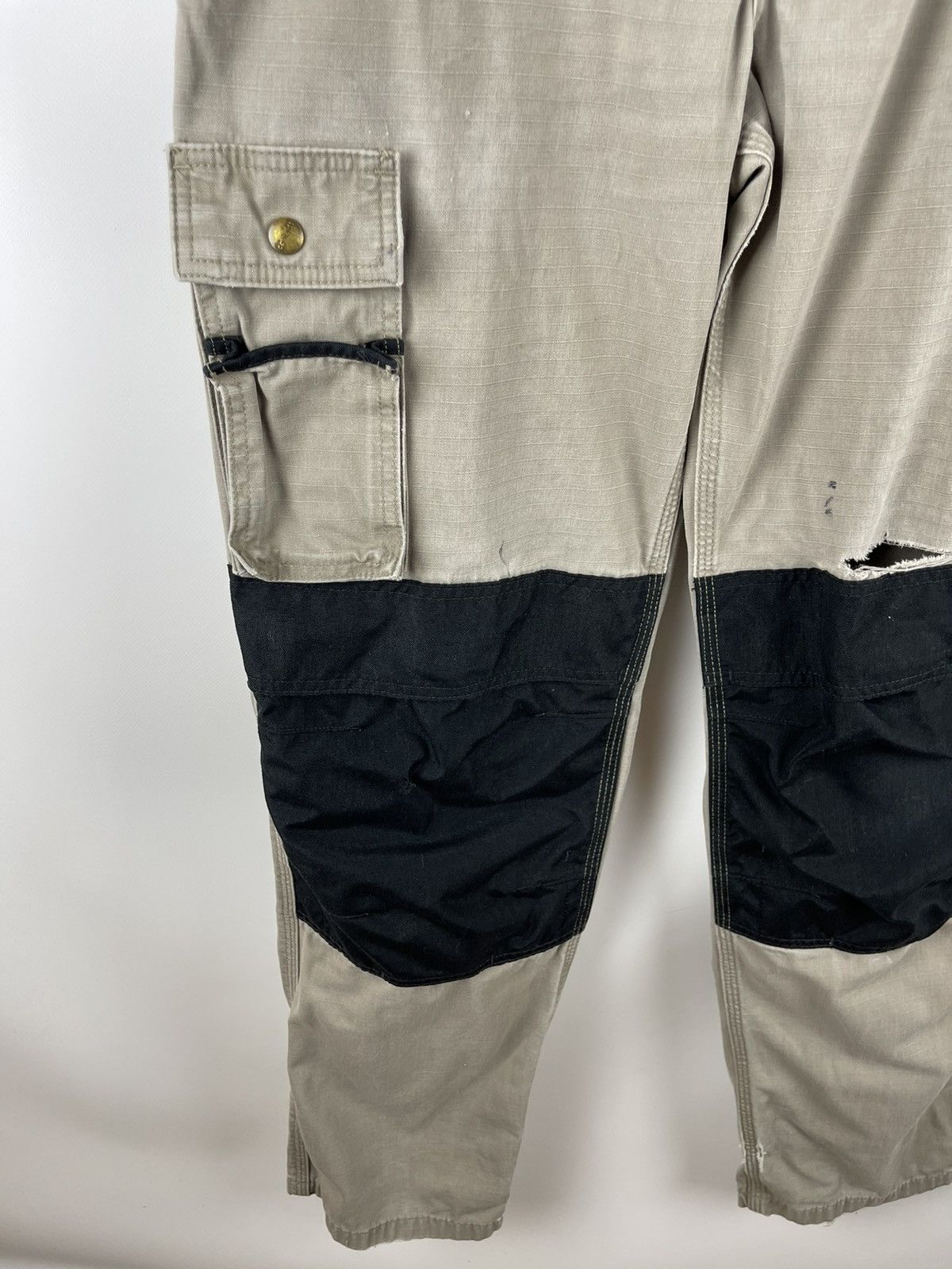 Carhartt Carhartt vintage worker cargo distressed double knee pants Size US 32 / EU 48 - 4 Thumbnail