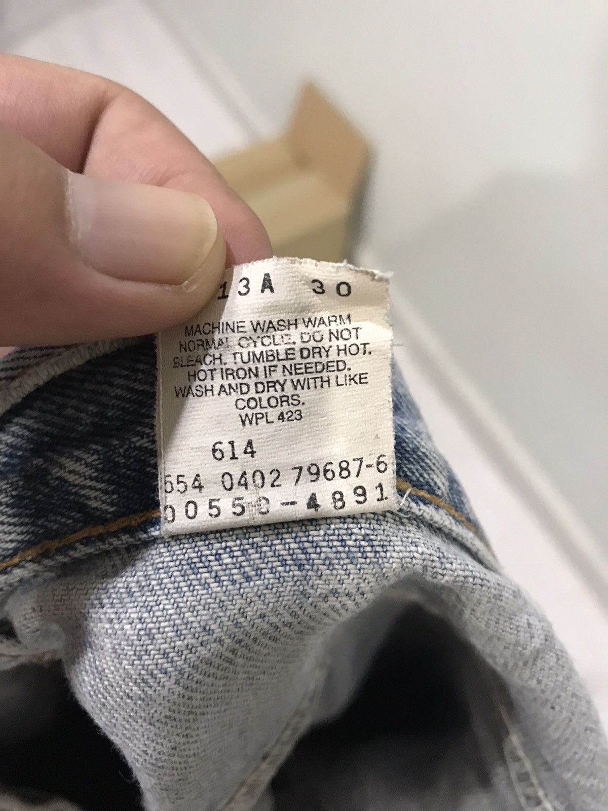 Levi's × Vintage Vintage 90s Levis 550 Relaxed Fit 554 Button Denim Size US 37 - 13 Thumbnail