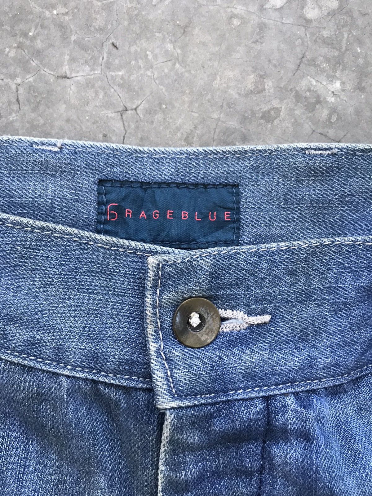 Japanese Brand RAGEBLUE Japan Military Baker Cinch Back Denim Size US 35 - 6 Thumbnail