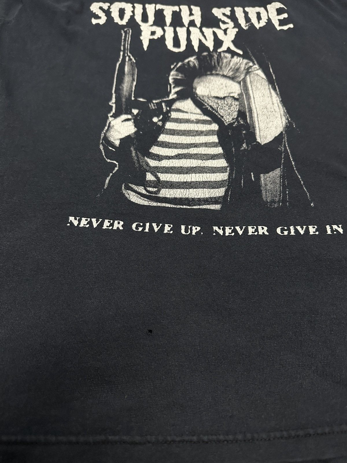 Band Tees × Vintage Vintage Y2K South Side Punx Faded Hardcore Punk Tee Size US L / EU 52-54 / 3 - 10 Thumbnail
