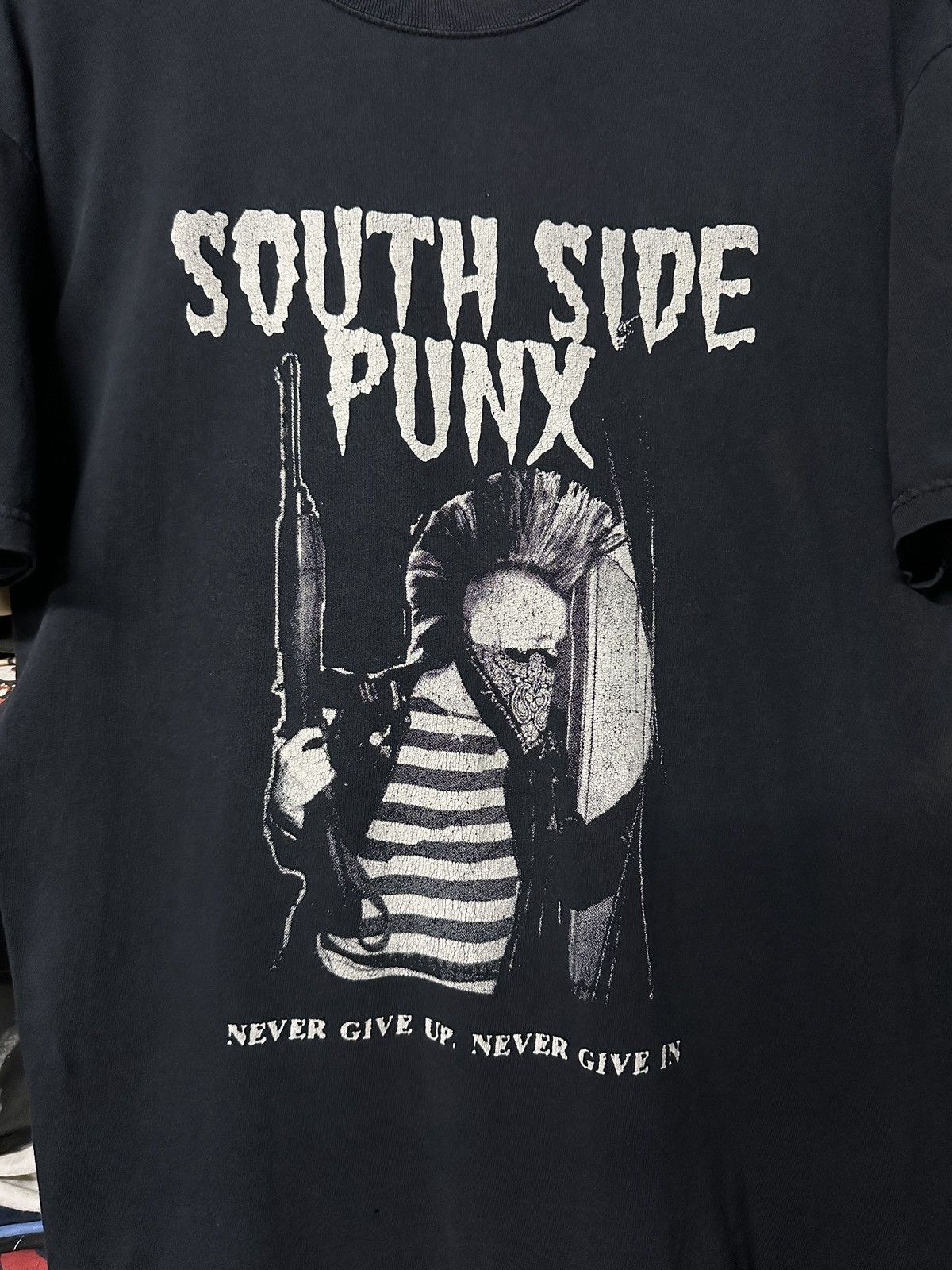 Band Tees × Vintage Vintage Y2K South Side Punx Faded Hardcore Punk Tee Size US L / EU 52-54 / 3 - 2 Thumbnail