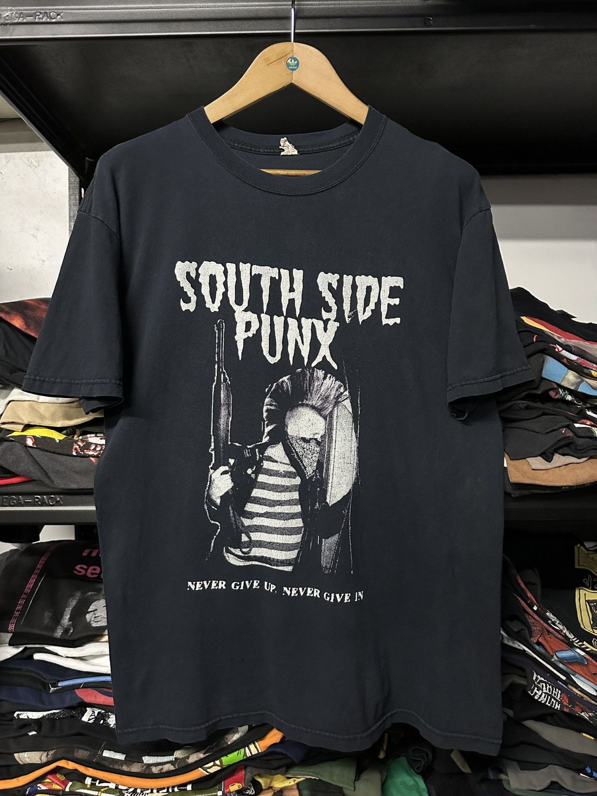 Band Tees × Vintage Vintage Y2K South Side Punx Faded Hardcore Punk Tee Size US L / EU 52-54 / 3 - 1 Thumbnail