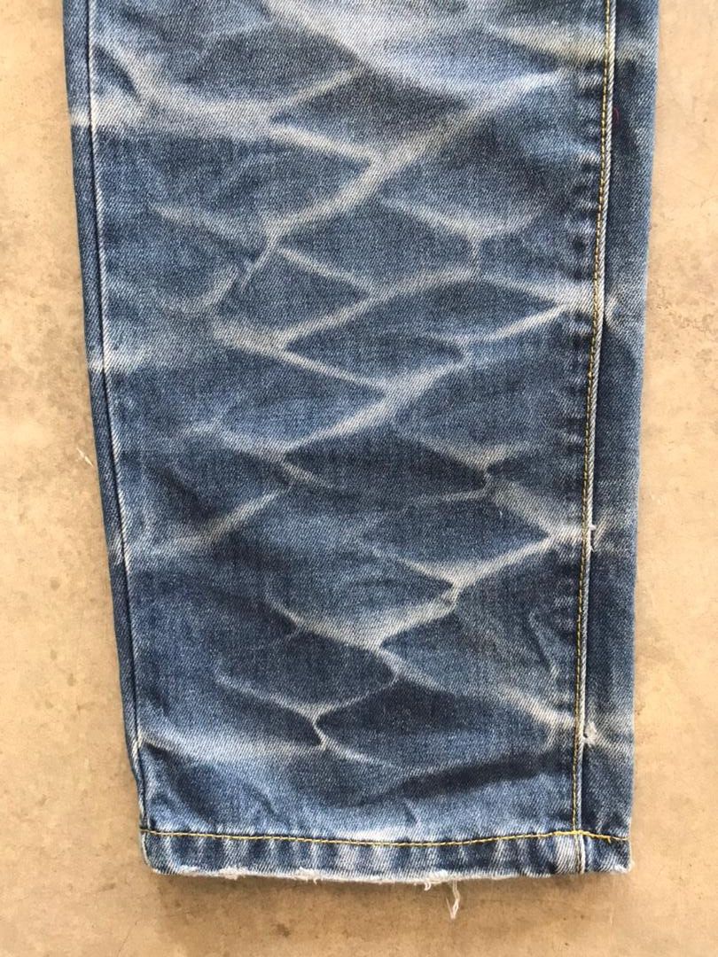 Japanese Brand SAN MARUICHI Japan Frog Evolution Distressed Denim Size US 32 / EU 48 - 10 Thumbnail