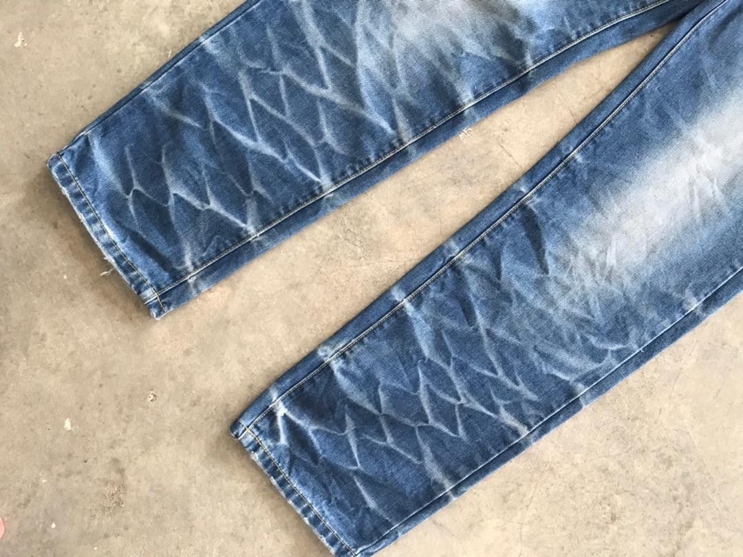 Japanese Brand SAN MARUICHI Japan Frog Evolution Distressed Denim Size US 32 / EU 48 - 5 Thumbnail