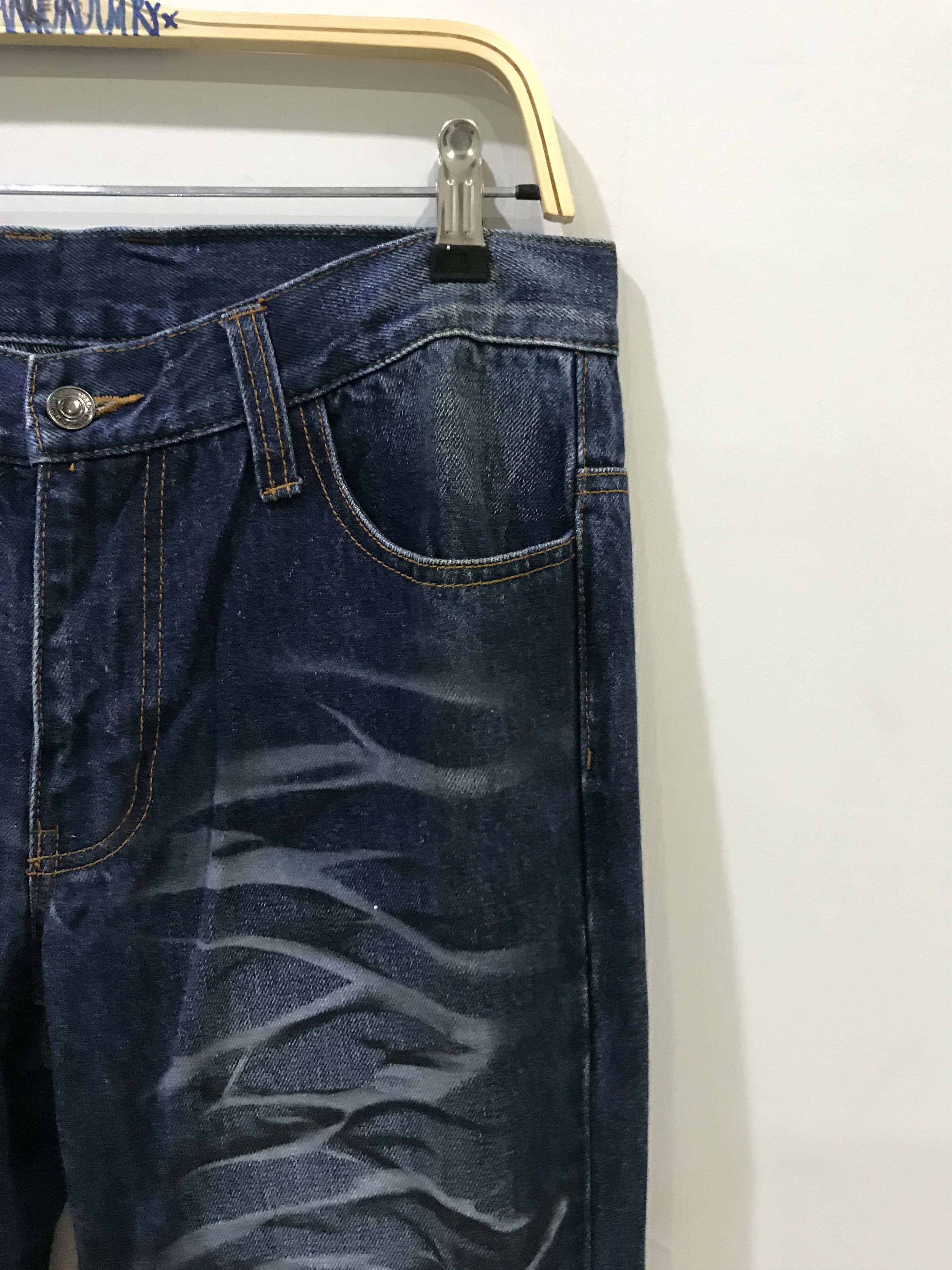 Other Unbranded Triple Slashes Fades Denim Size US 33 - 2 Thumbnail