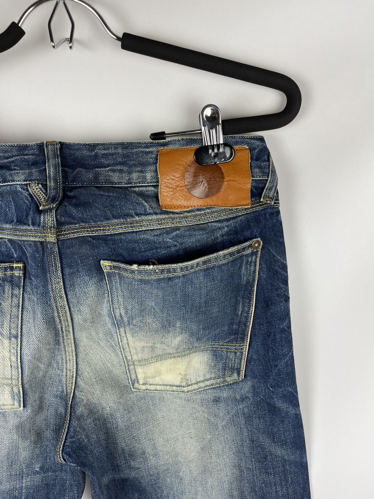 Japan Rags Japan rags blue selvedge distressed denim jeans pants Size US 29 - 8 Thumbnail
