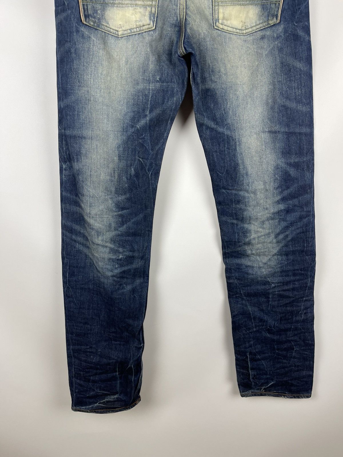 Japan Rags Japan rags blue selvedge distressed denim jeans pants Size US 29 - 9 Thumbnail