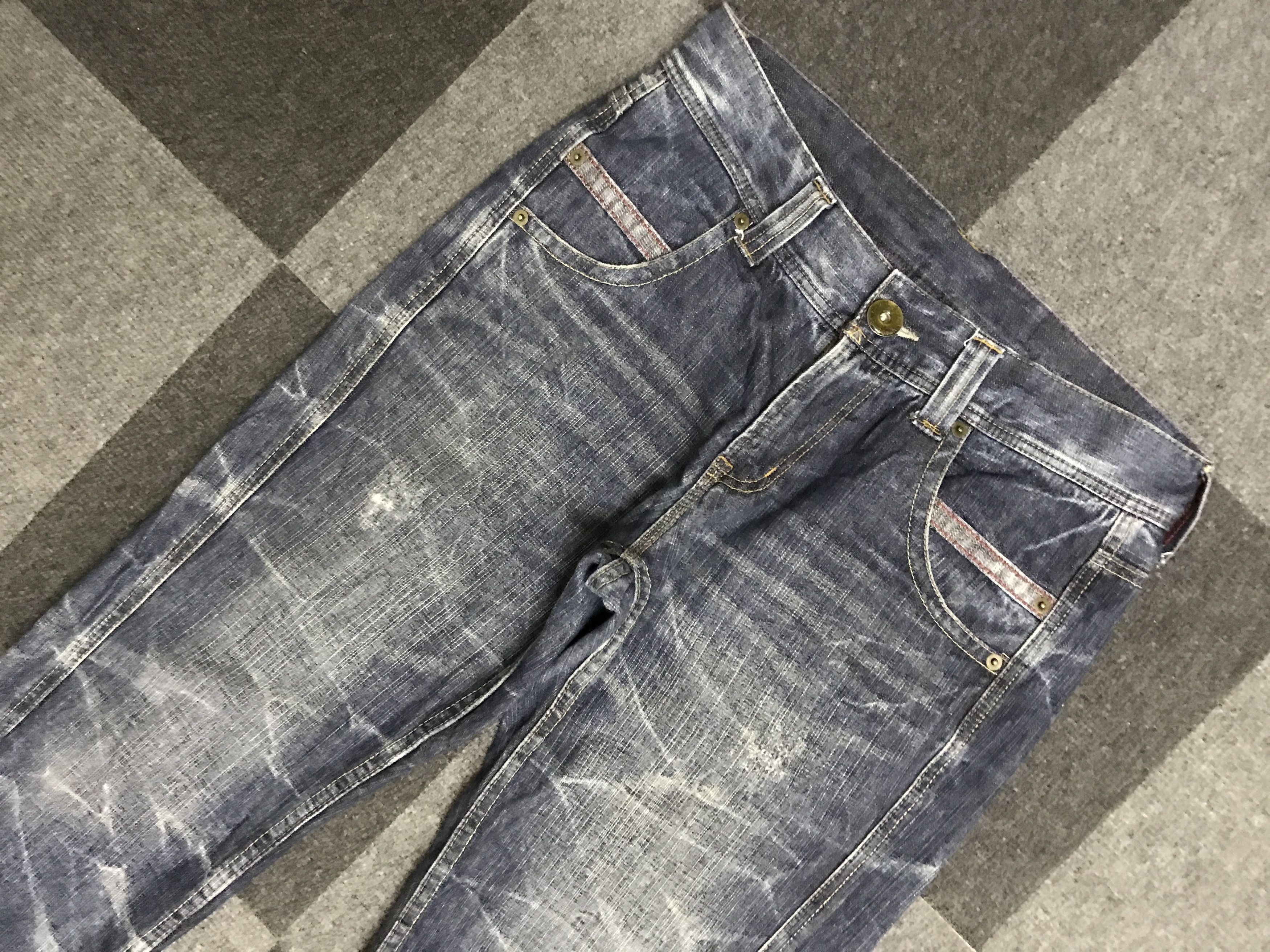 Seditionaries D120 Bs Vtg Thunder Fades Distressed Jeans Size US 32 / EU 48 - 4 Thumbnail