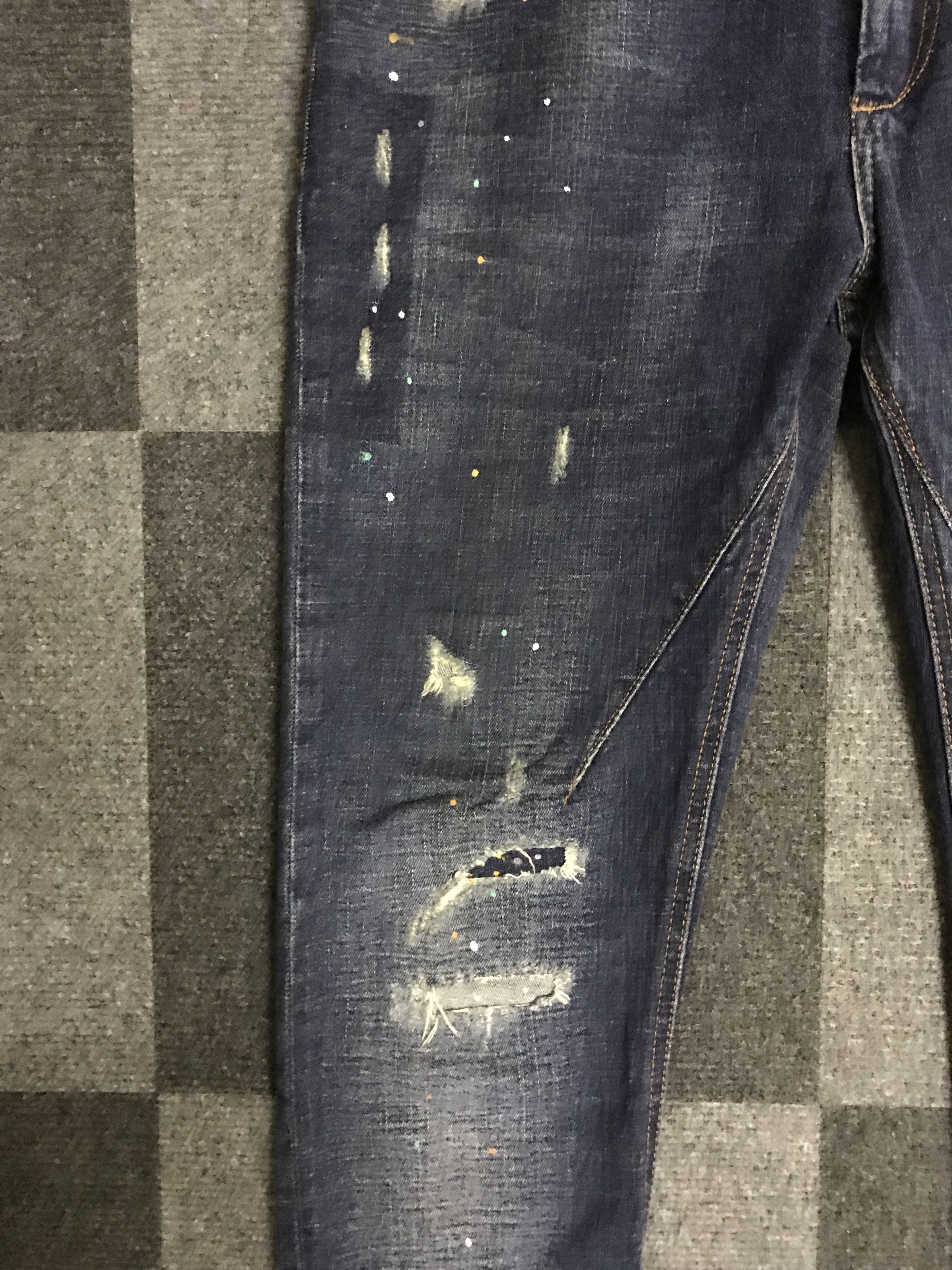Art Comes First D112 ZARA Patchwork Painter Skinny Jeans Size US 32 / EU 48 - 10 Thumbnail