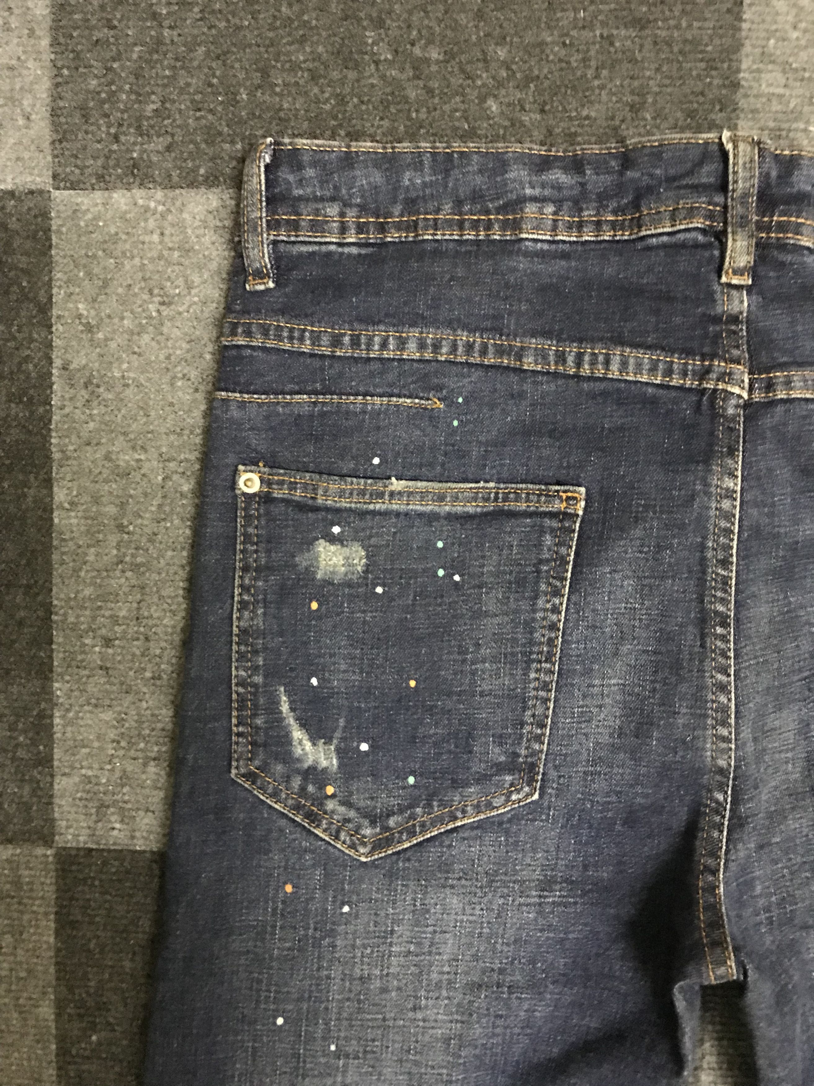 Art Comes First D112 ZARA Patchwork Painter Skinny Jeans Size US 32 / EU 48 - 19 Thumbnail
