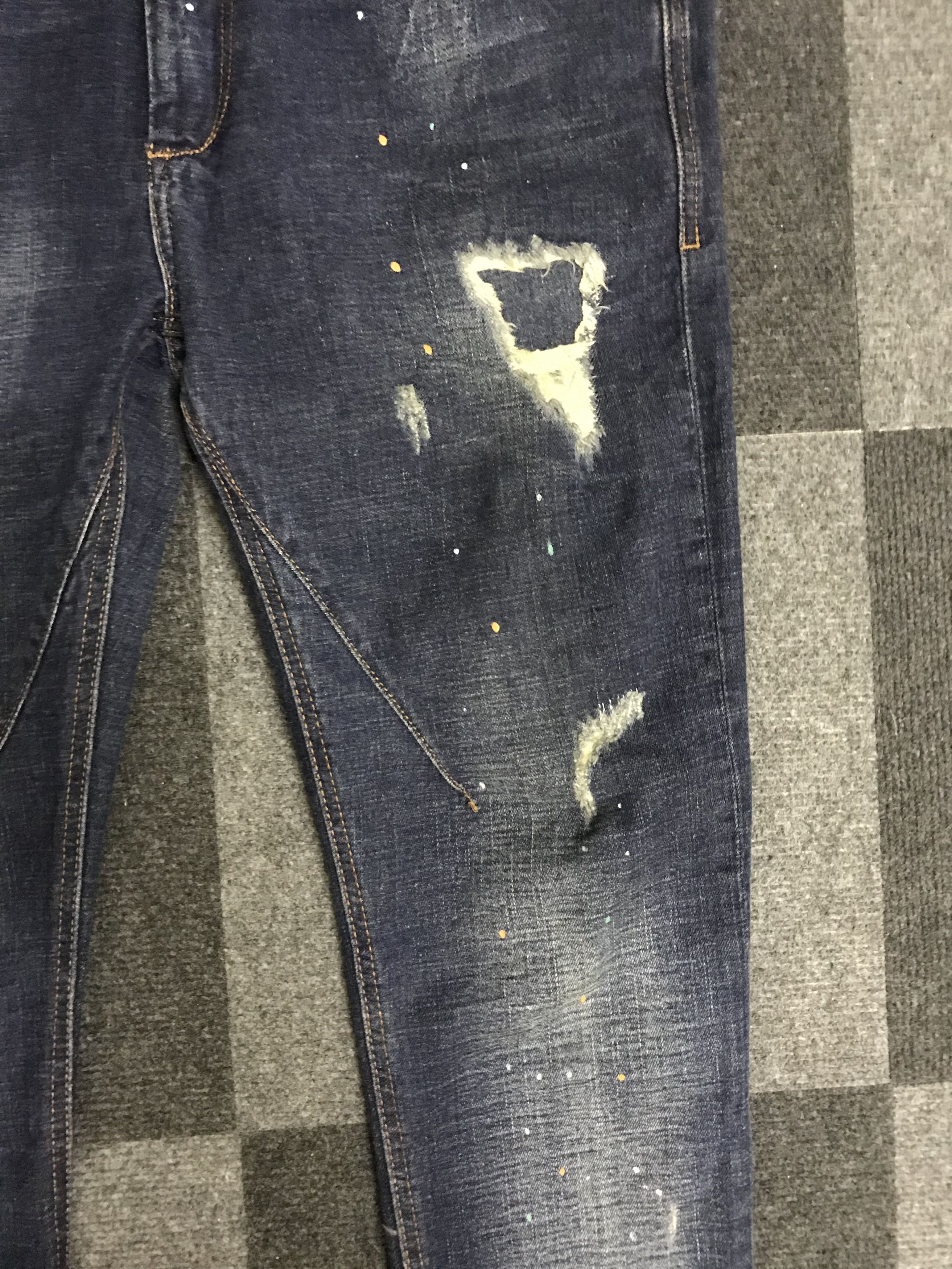 Art Comes First D112 ZARA Patchwork Painter Skinny Jeans Size US 32 / EU 48 - 9 Thumbnail