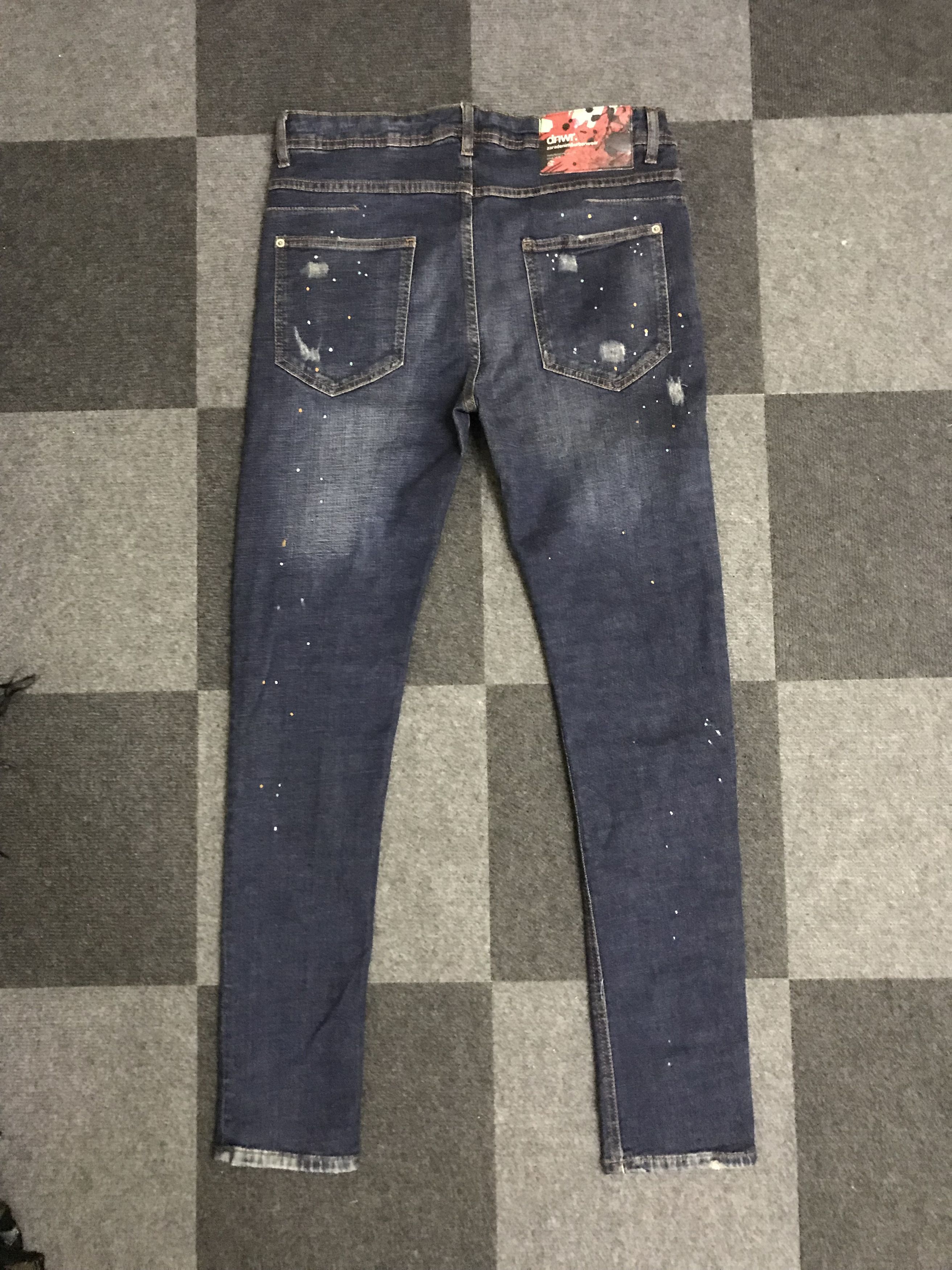 Art Comes First D112 ZARA Patchwork Painter Skinny Jeans Size US 32 / EU 48 - 14 Thumbnail