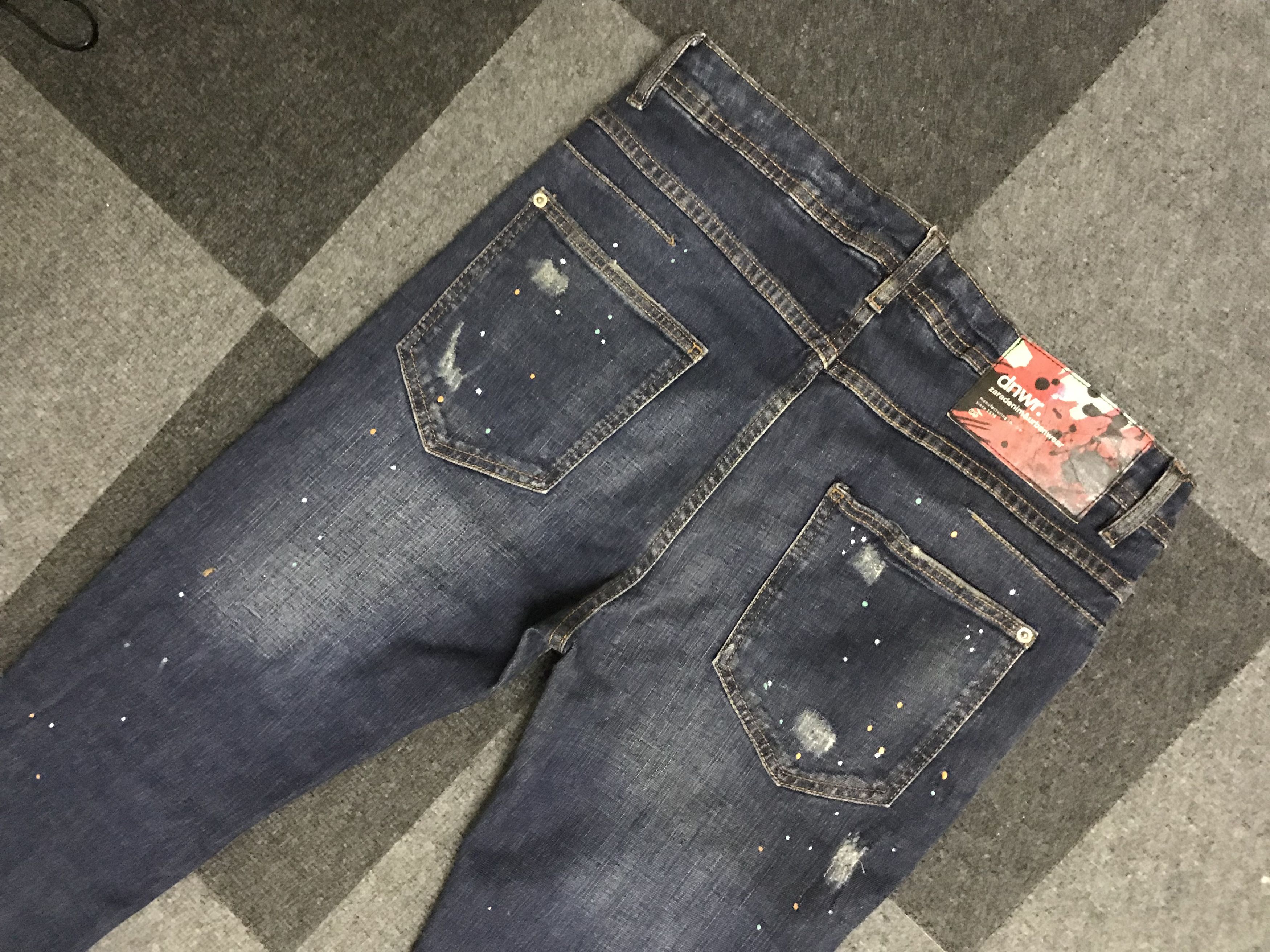 Art Comes First D112 ZARA Patchwork Painter Skinny Jeans Size US 32 / EU 48 - 15 Thumbnail