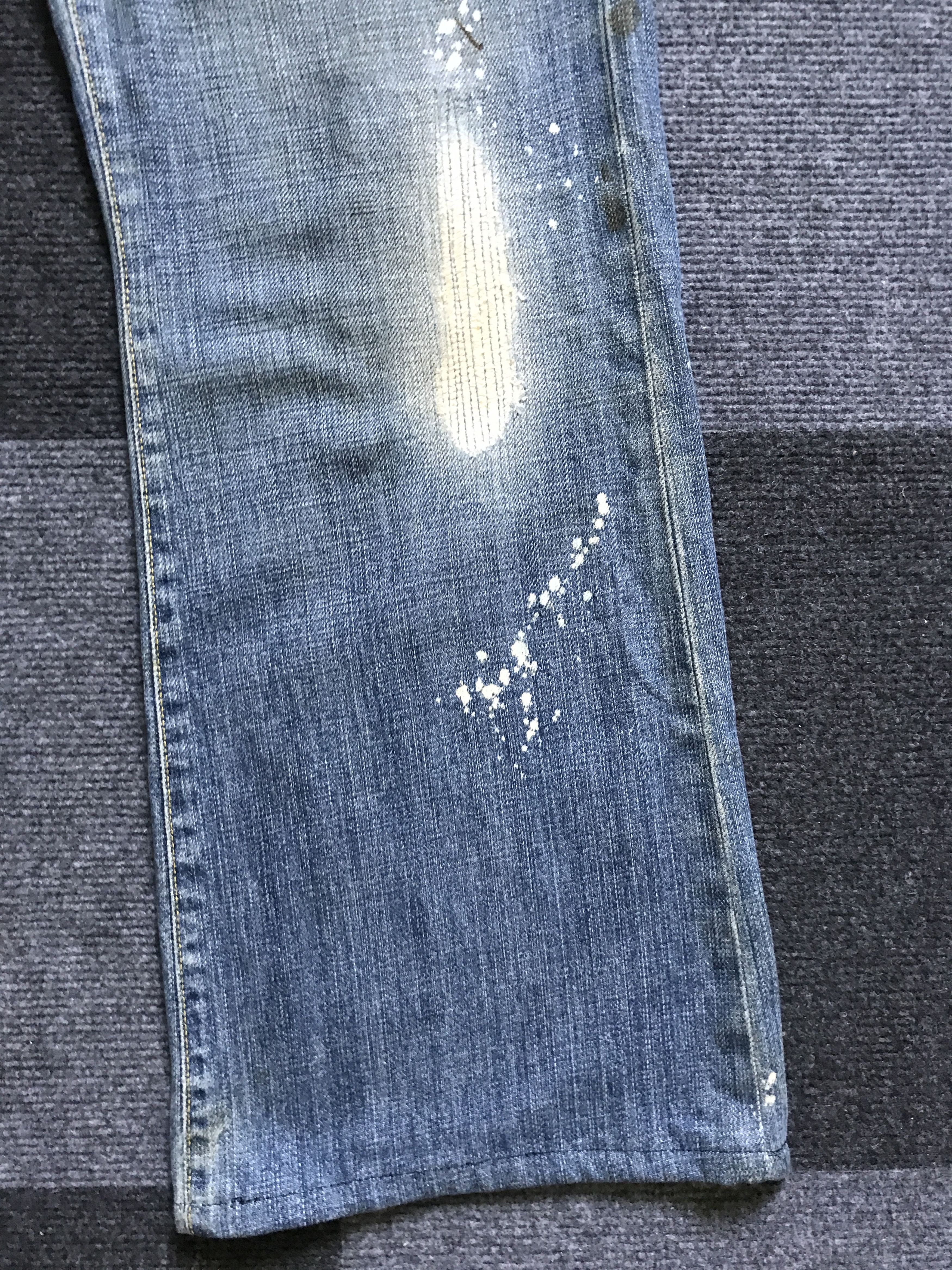 Paper Denim & Cloth D95 paper&cloth Ripped Repair Distressed Baker Jeans Size US 31 - 11 Thumbnail