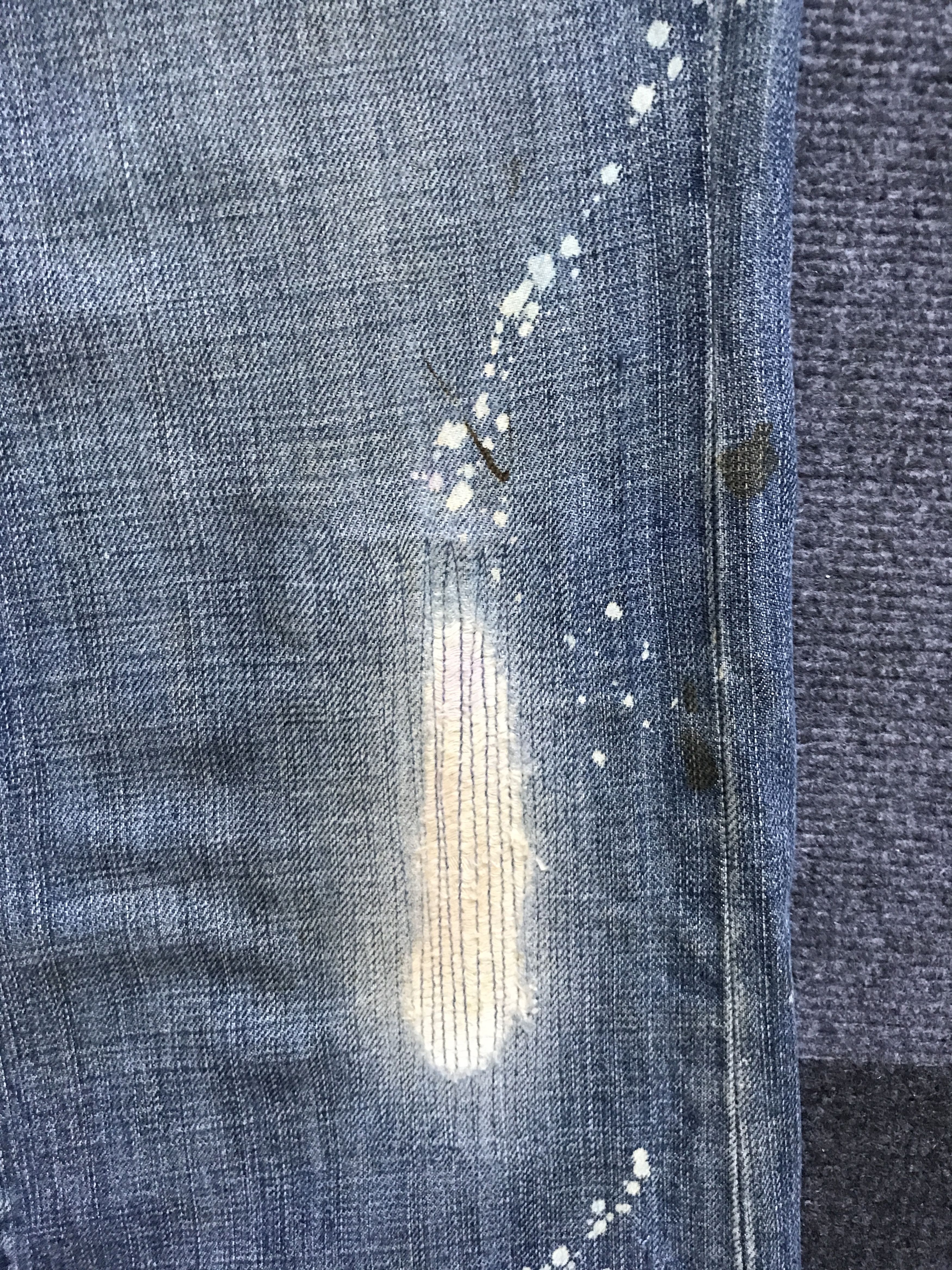 Paper Denim & Cloth D95 paper&cloth Ripped Repair Distressed Baker Jeans Size US 31 - 8 Thumbnail
