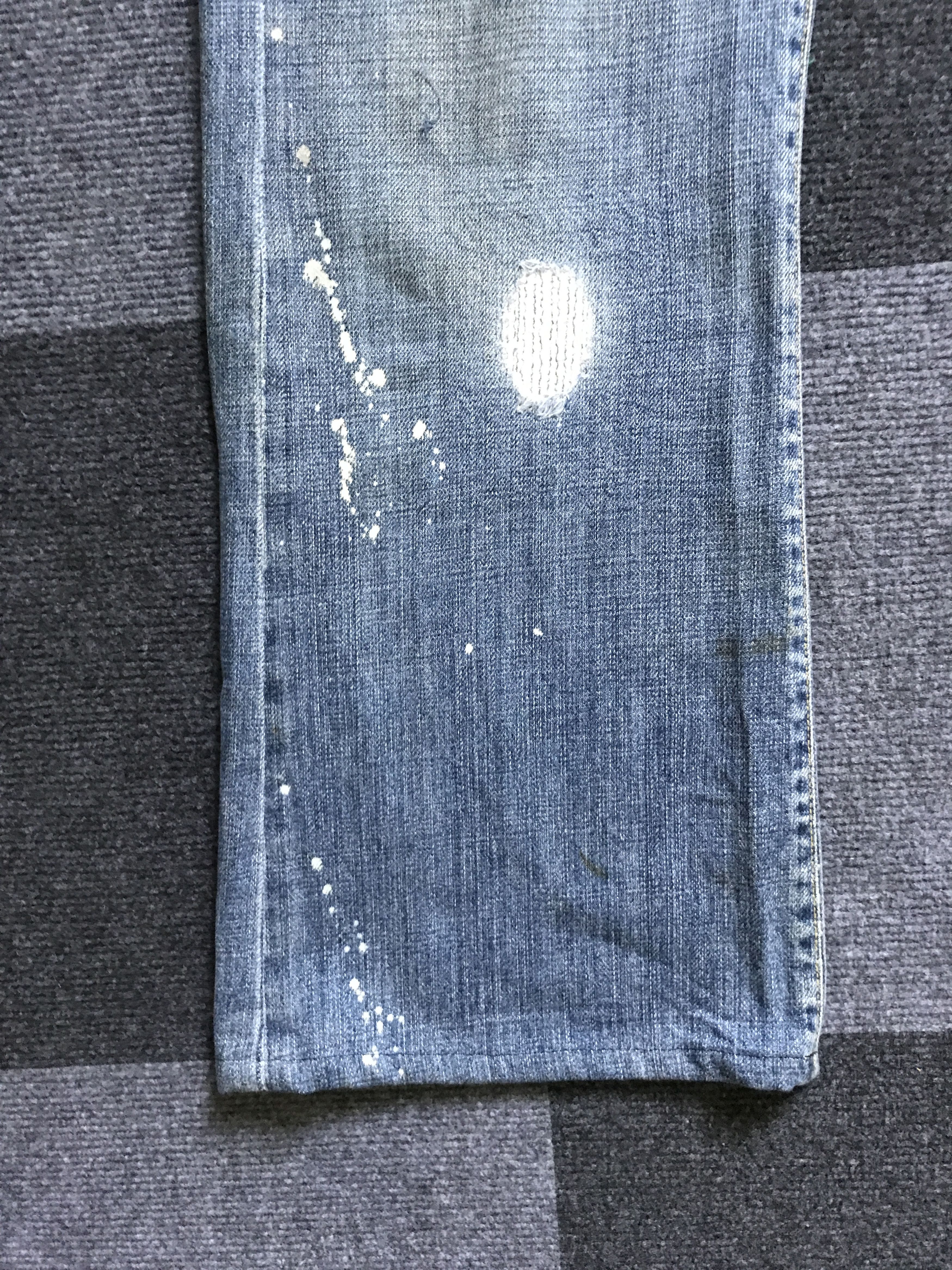 Paper Denim & Cloth D95 paper&cloth Ripped Repair Distressed Baker Jeans Size US 31 - 10 Thumbnail