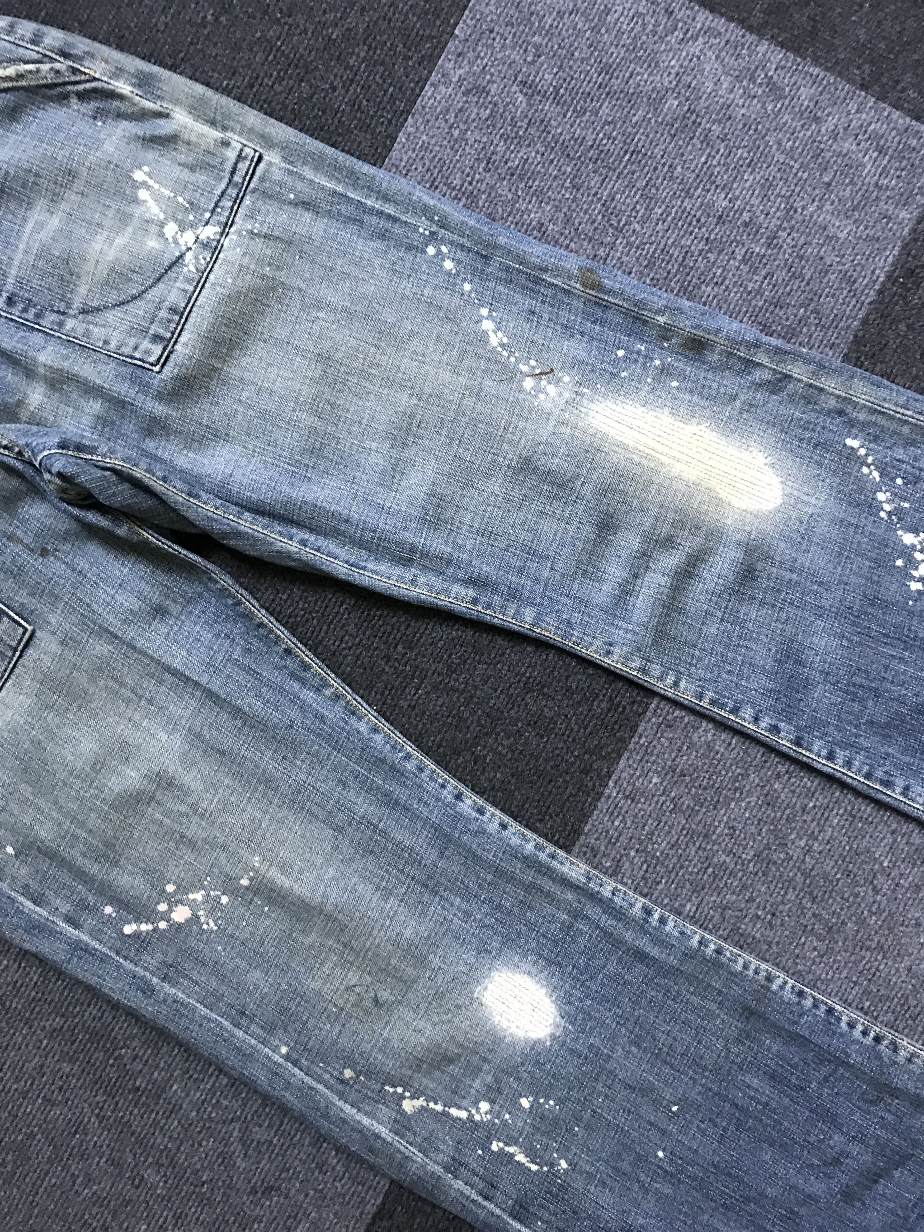 Paper Denim & Cloth D95 paper&cloth Ripped Repair Distressed Baker Jeans Size US 31 - 5 Thumbnail