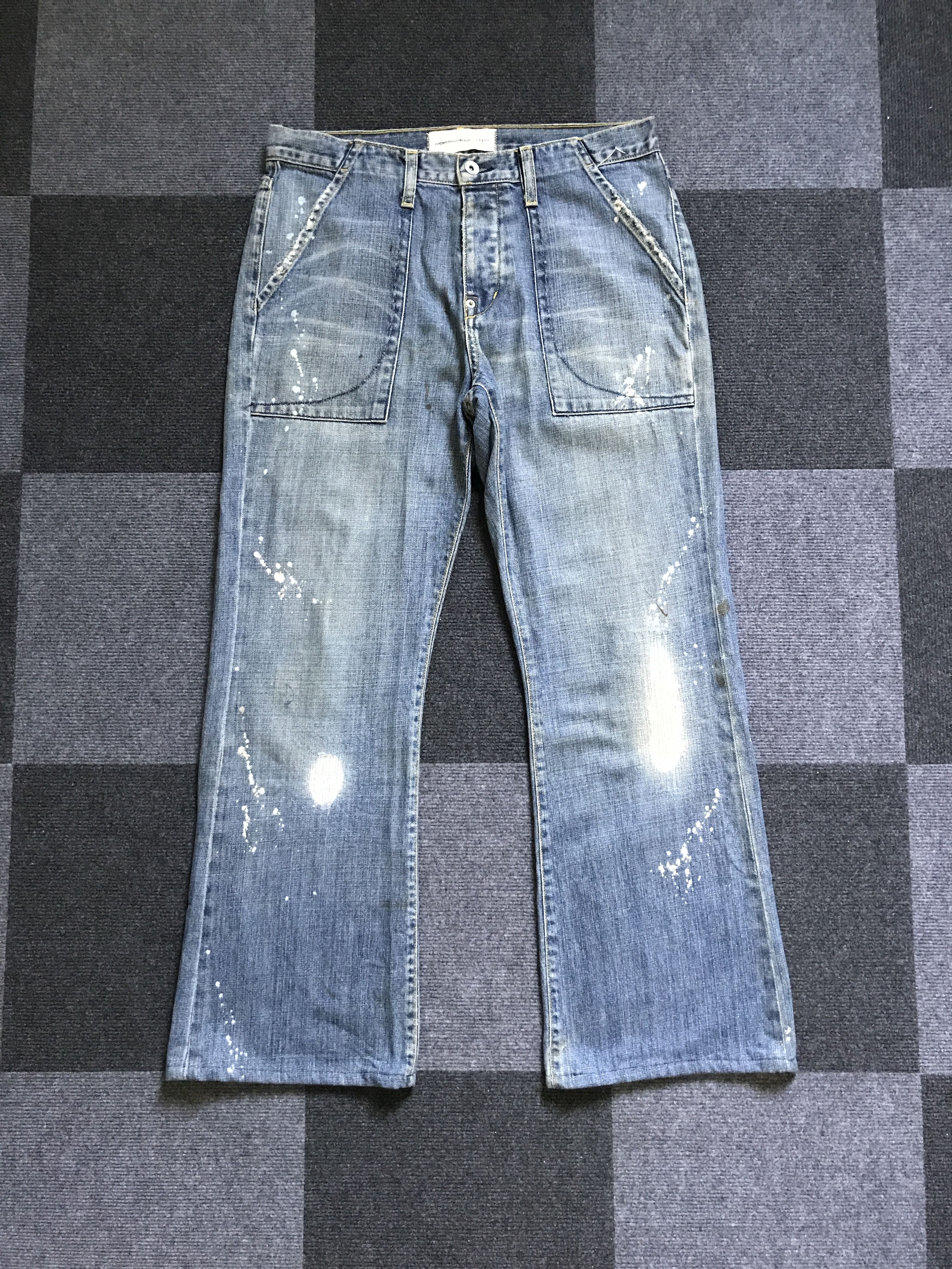 Paper Denim & Cloth D95 paper&cloth Ripped Repair Distressed Baker Jeans Size US 31 - 3 Thumbnail