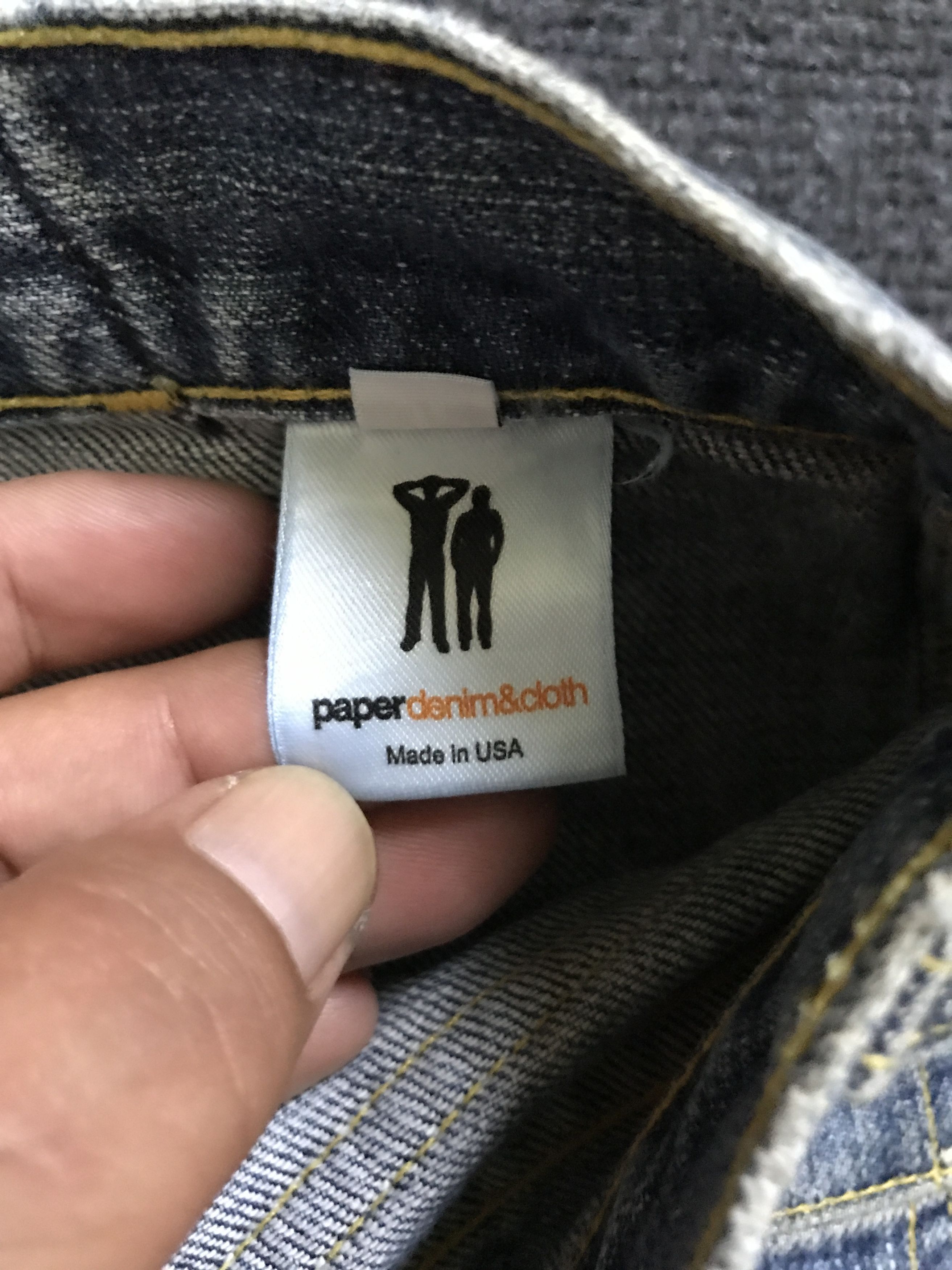 Paper Denim & Cloth D95 paper&cloth Ripped Repair Distressed Baker Jeans Size US 31 - 19 Thumbnail