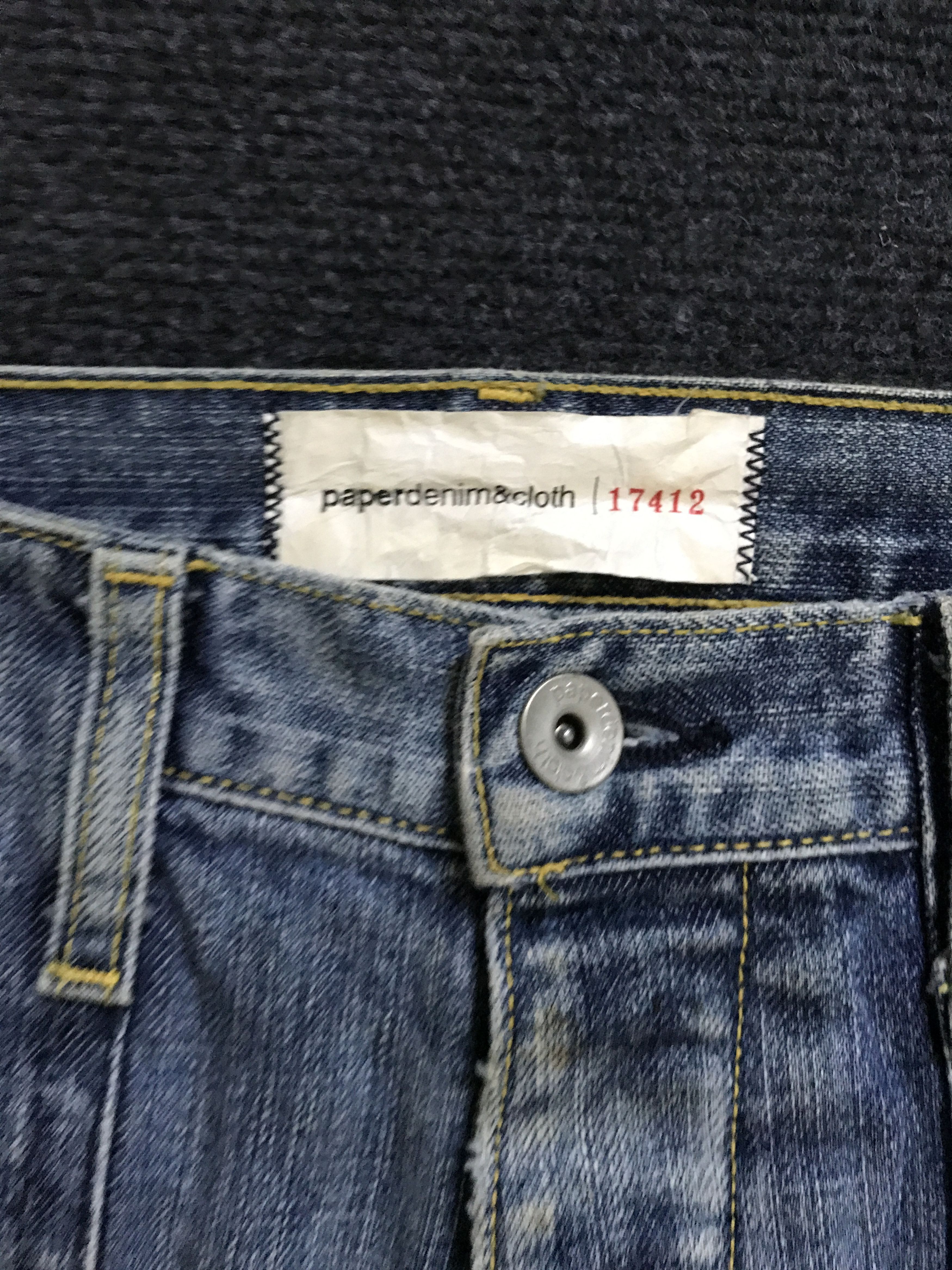 Paper Denim & Cloth D95 paper&cloth Ripped Repair Distressed Baker Jeans Size US 31 - 9 Thumbnail