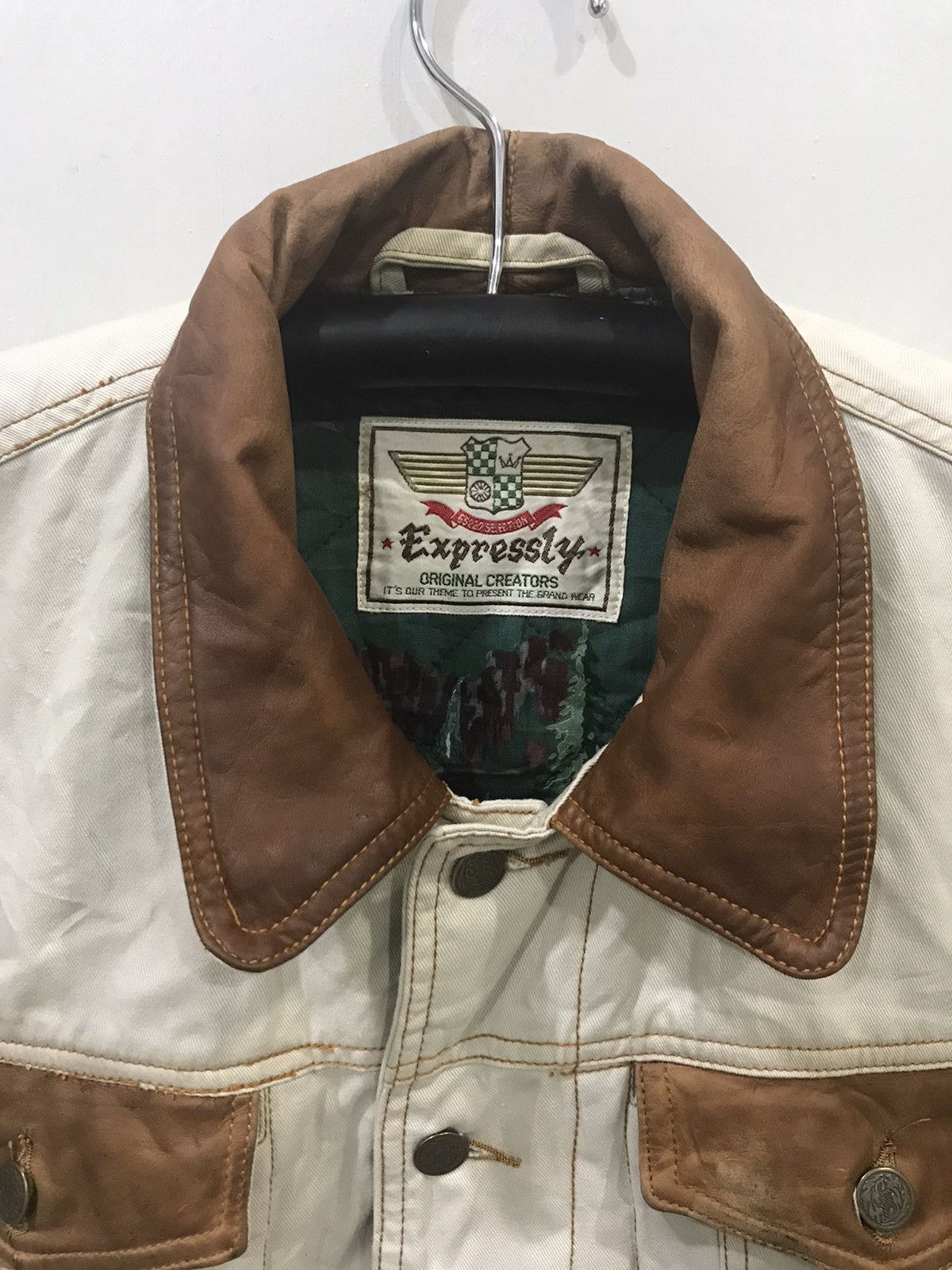 Vintage Vintage Expressly Leather Patches Jacket Size US M / EU 48-50 / 2 - 2 Thumbnail