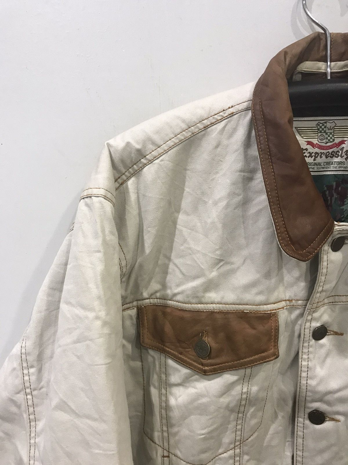 Vintage Vintage Expressly Leather Patches Jacket Size US M / EU 48-50 / 2 - 4 Thumbnail
