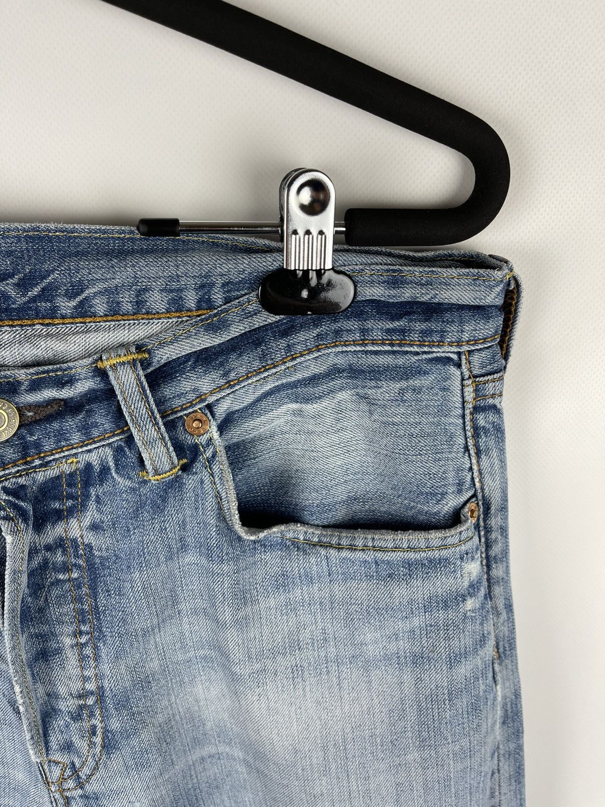 Levi's Levi’s 501 vintage blue distressed denim jeans pants Size US 33 - 9 Thumbnail