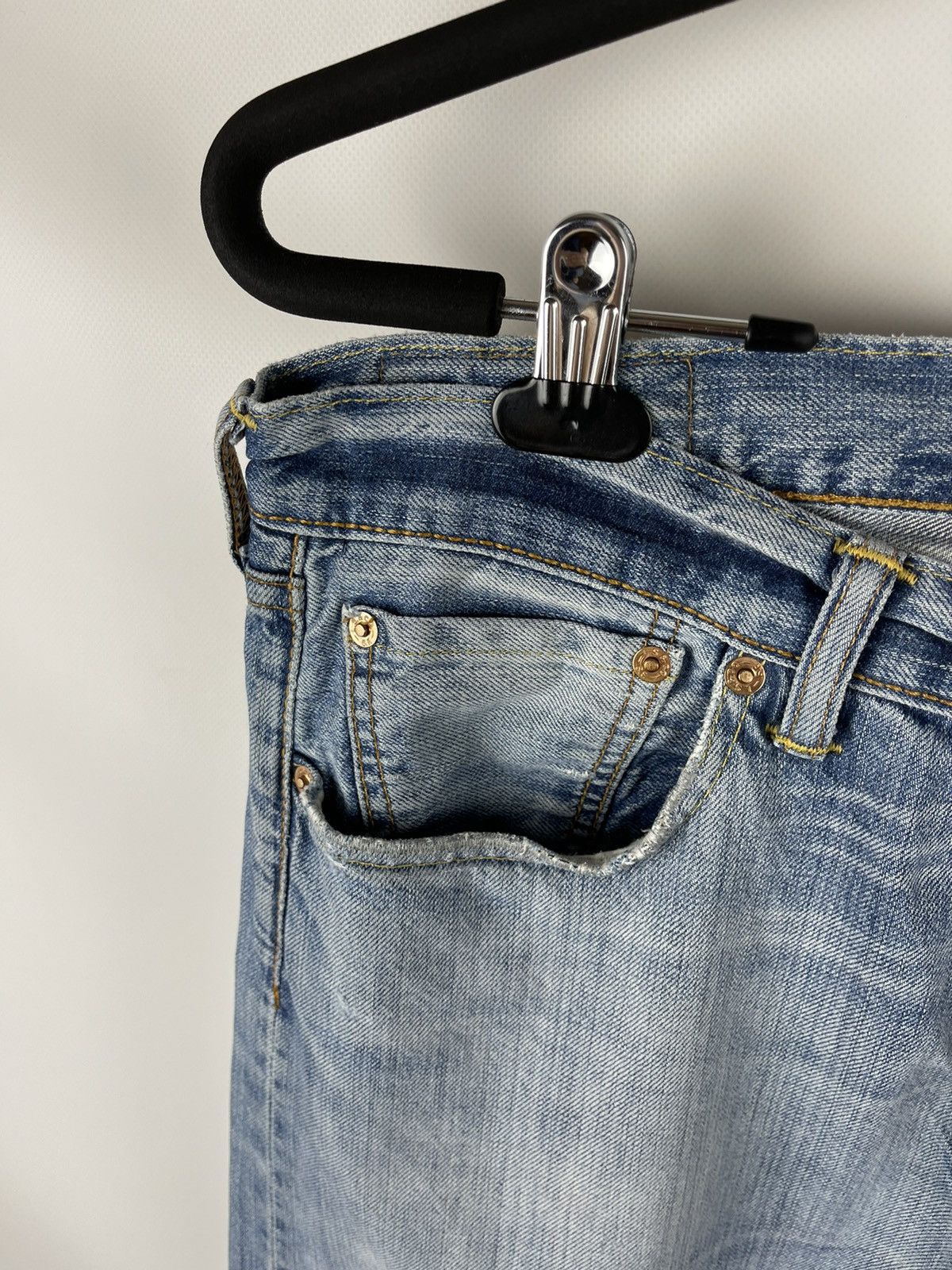 Levi's Levi’s 501 vintage blue distressed denim jeans pants Size US 33 - 8 Thumbnail