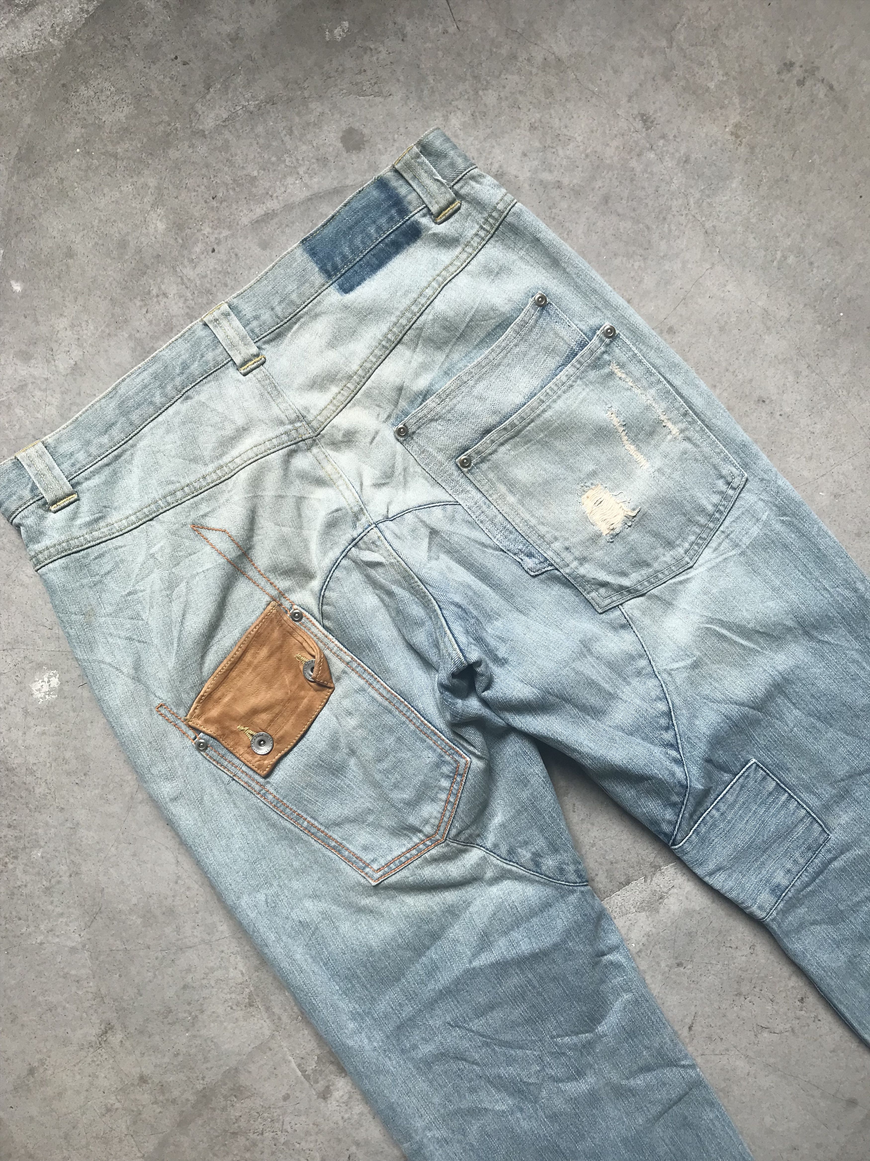 Quicksilver × Seditionaries 💥Statement Jeans💥 QUICKSILVER Patchwork Distressed Denim Size US 33 - 13 Thumbnail