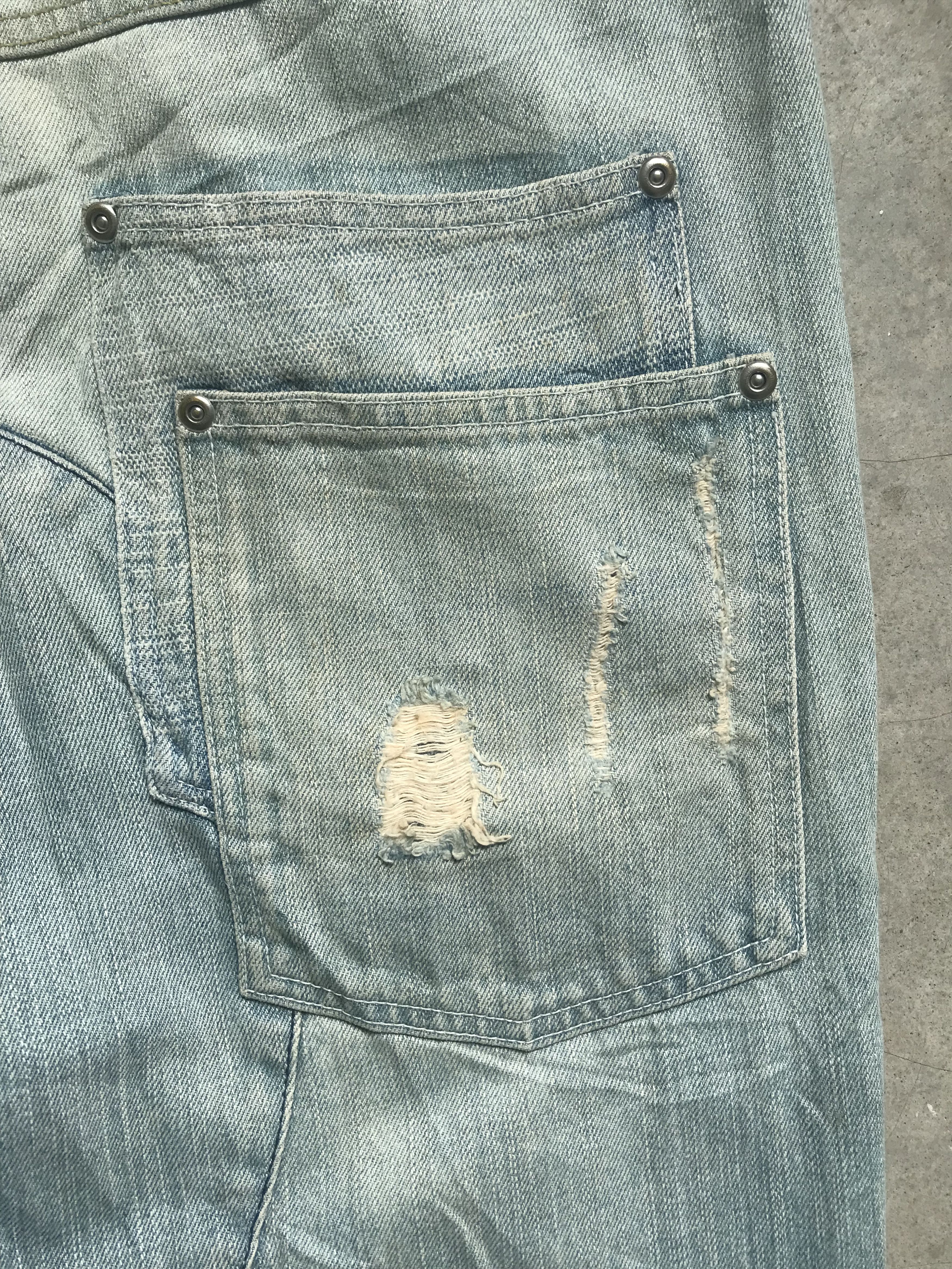 Quicksilver × Seditionaries 💥Statement Jeans💥 QUICKSILVER Patchwork Distressed Denim Size US 33 - 16 Thumbnail