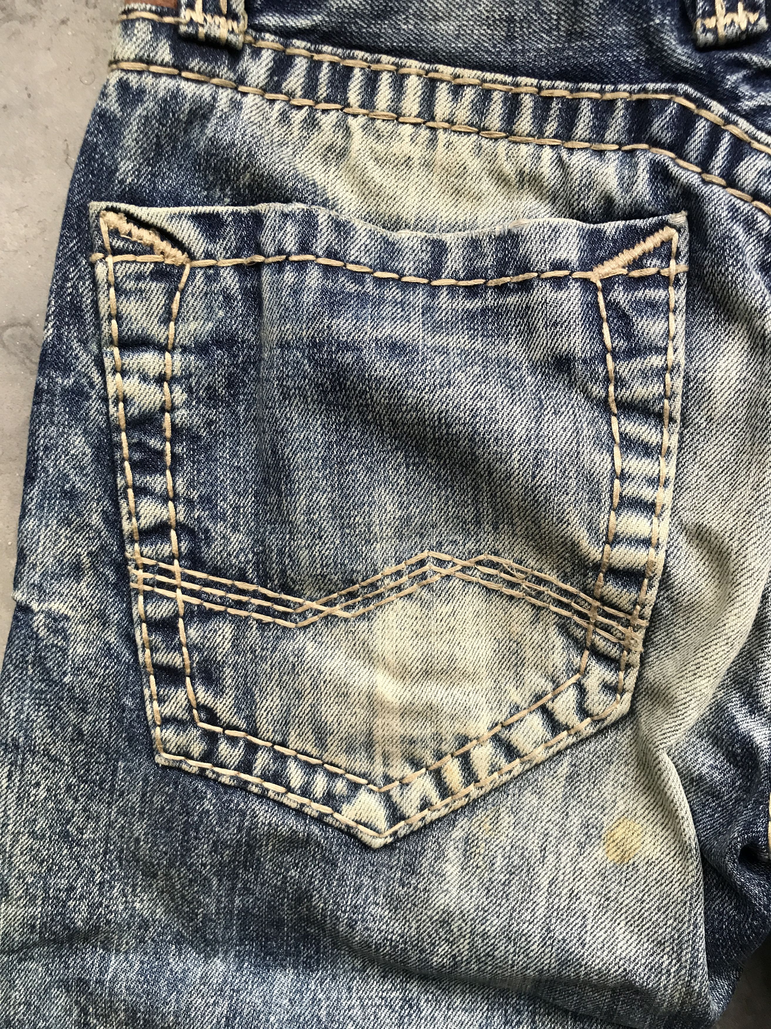 Japanese Brand D54 RIVET DE CRU Skinny Distressed Faded Jeans Size US 29 - 16 Thumbnail