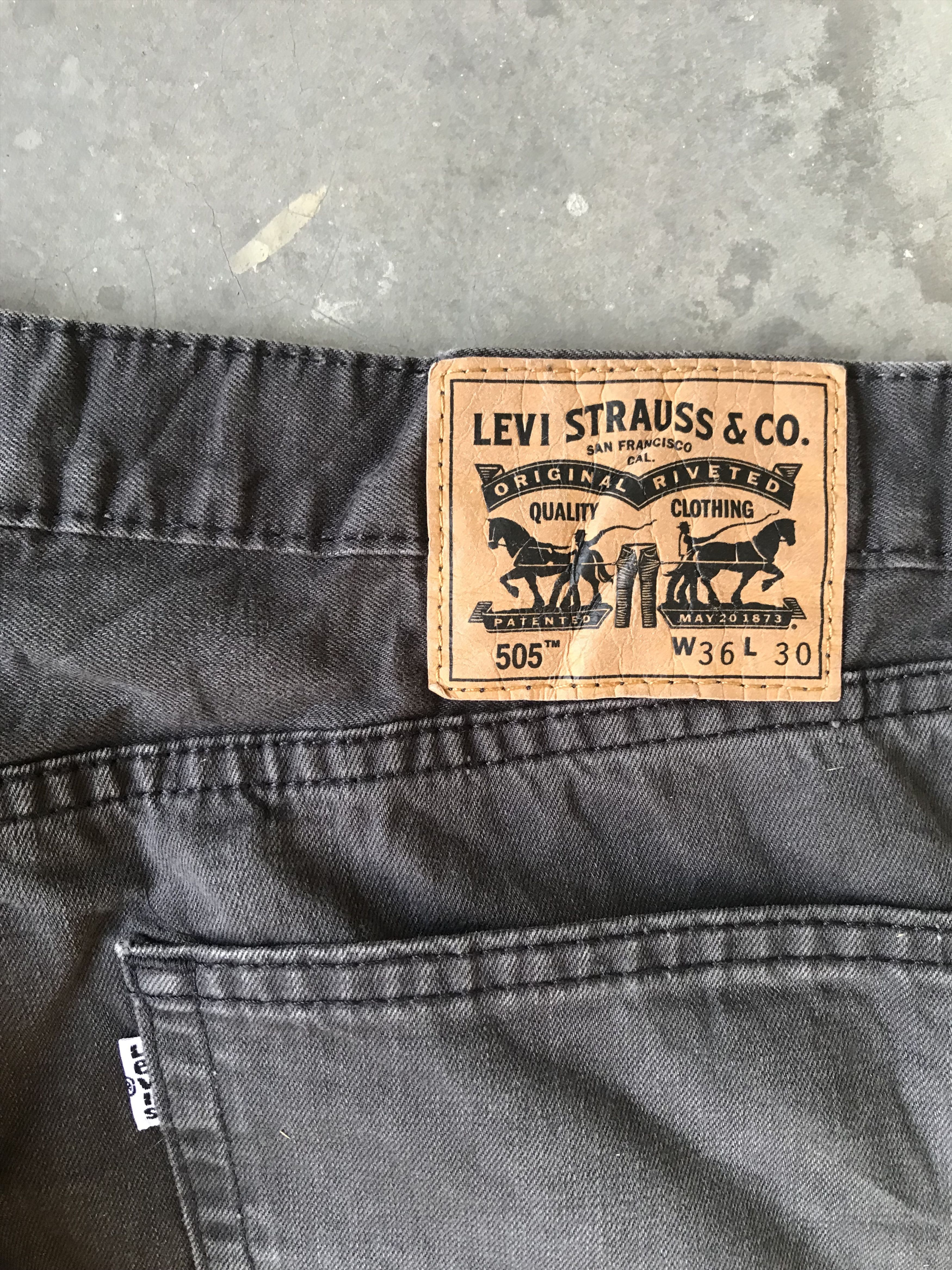 Levi's Levis 505 Black Light Denim Size US 34 / EU 50 - 7 Thumbnail