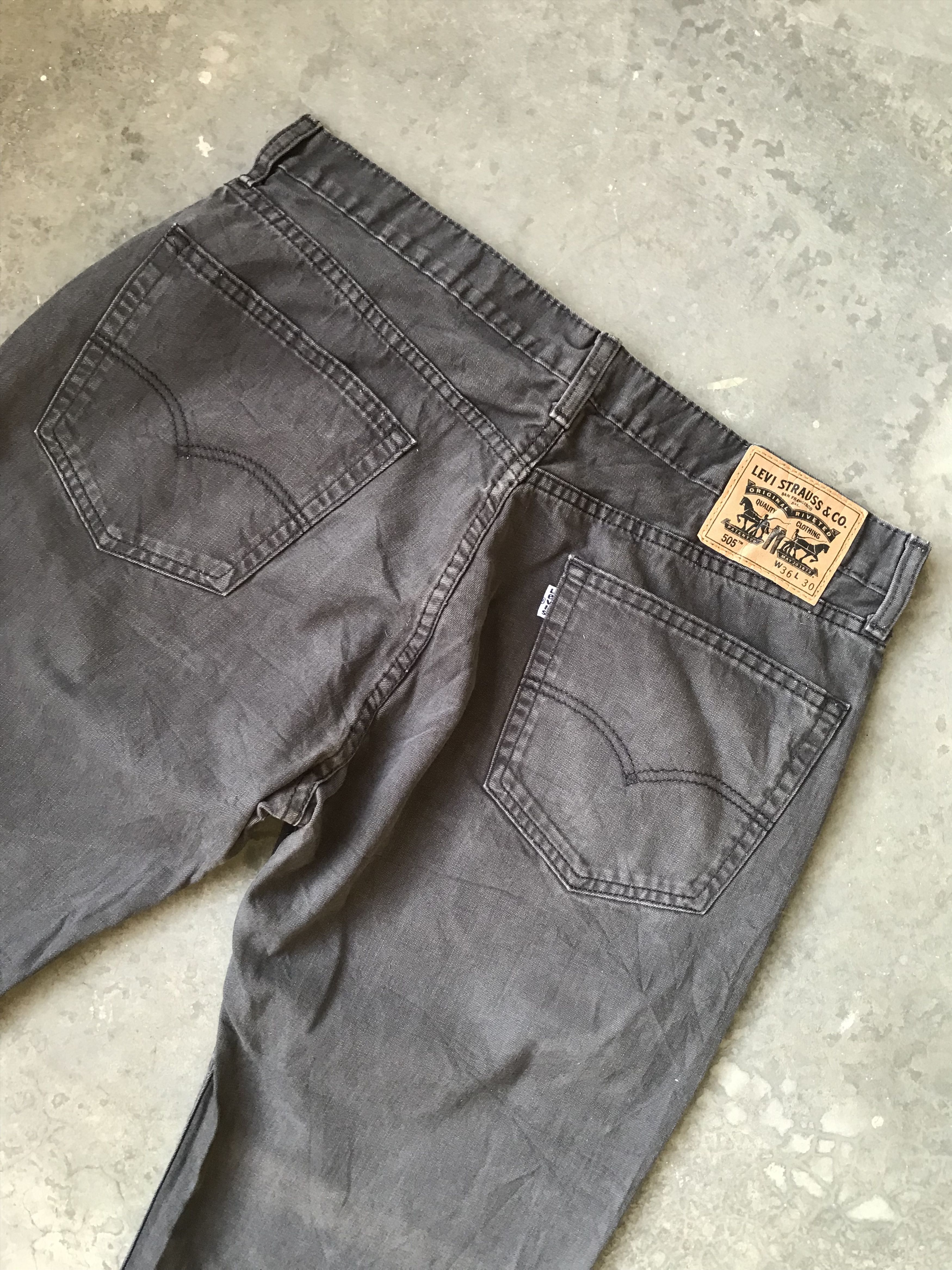 Levi's Levis 505 Black Light Denim Size US 34 / EU 50 - 5 Thumbnail