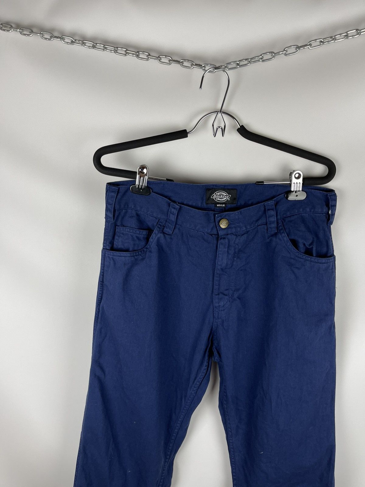 Dickies Dickies vintage streetwear workwear blue chino pants denim Size US 31 - 3 Thumbnail