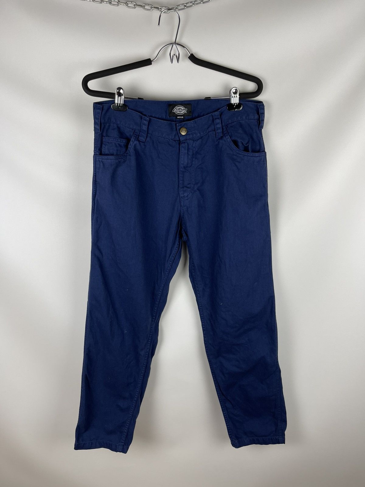 Dickies Dickies vintage streetwear workwear blue chino pants denim Size US 31 - 1 Thumbnail