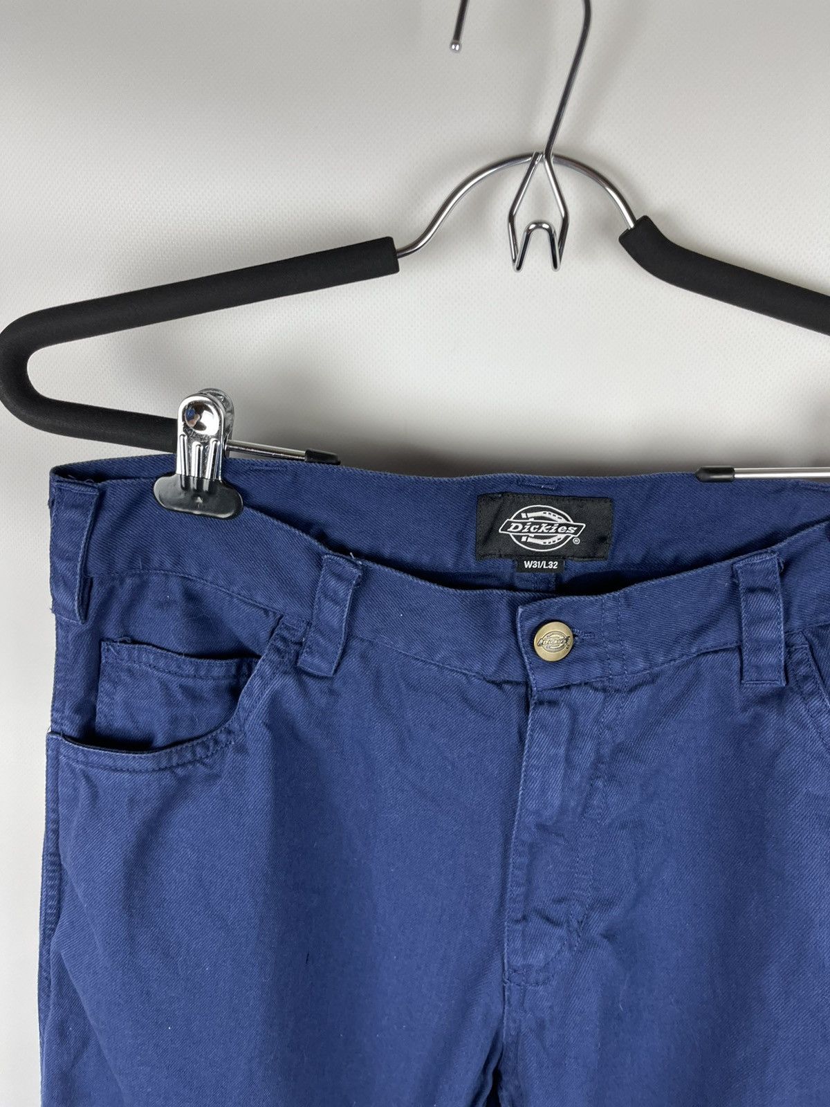 Dickies Dickies vintage streetwear workwear blue chino pants denim Size US 31 - 6 Thumbnail