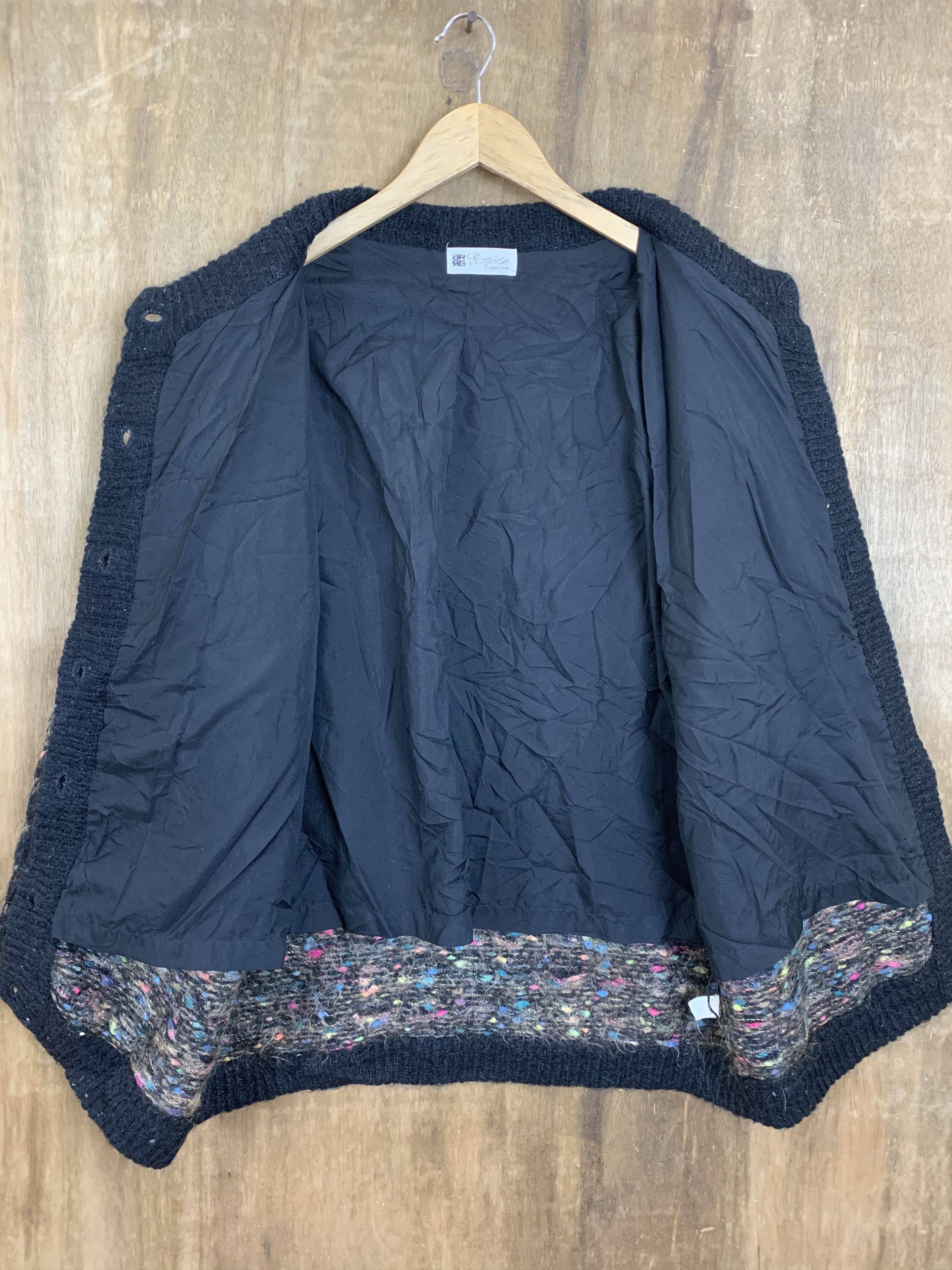 Japanese Brand Cardigan Superiore GR GR Mohair Vintage Size L / US 10 / IT 46 - 9 Thumbnail