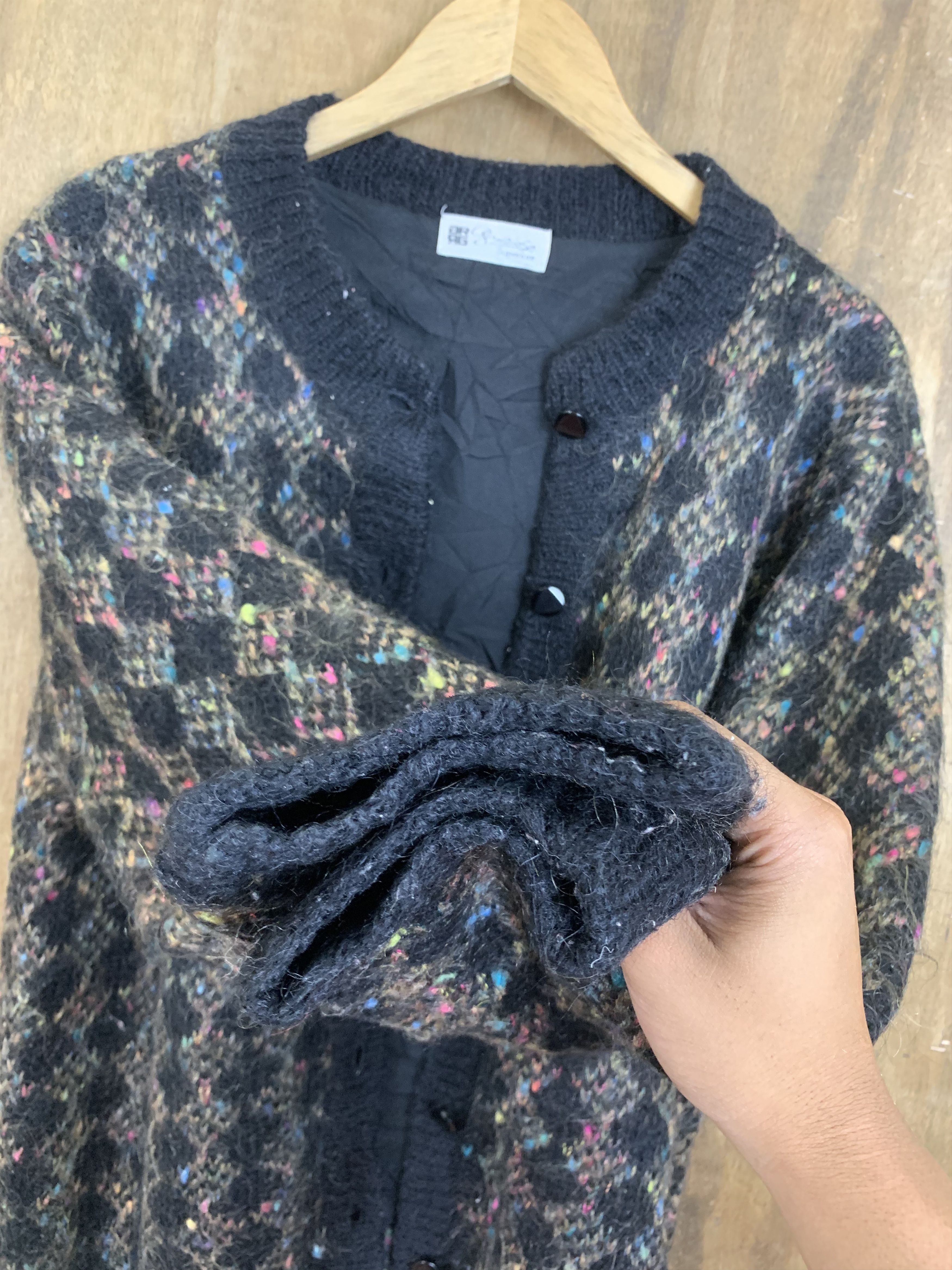 Japanese Brand Cardigan Superiore GR GR Mohair Vintage Size L / US 10 / IT 46 - 11 Thumbnail