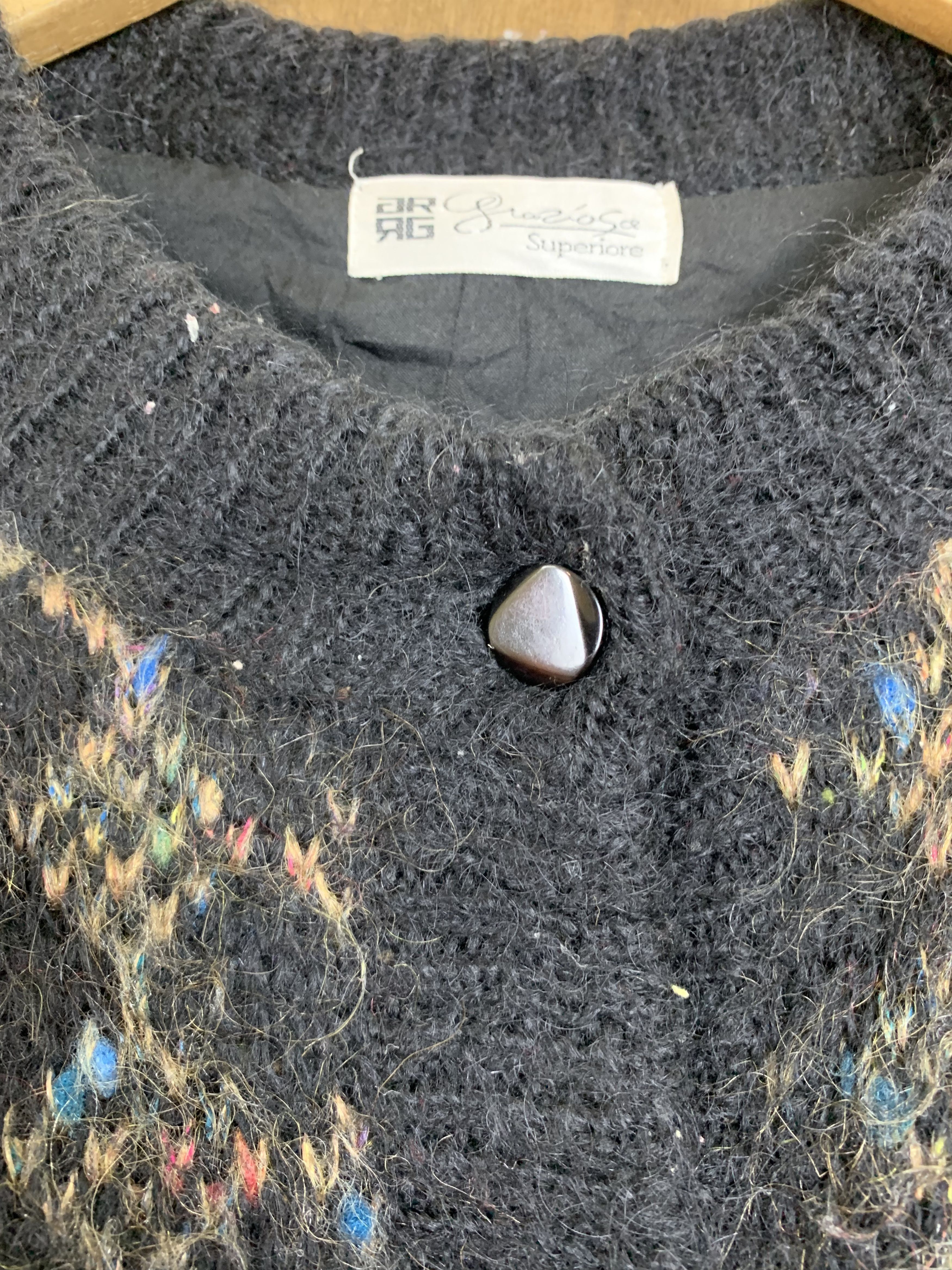 Japanese Brand Cardigan Superiore GR GR Mohair Vintage Size L / US 10 / IT 46 - 8 Thumbnail