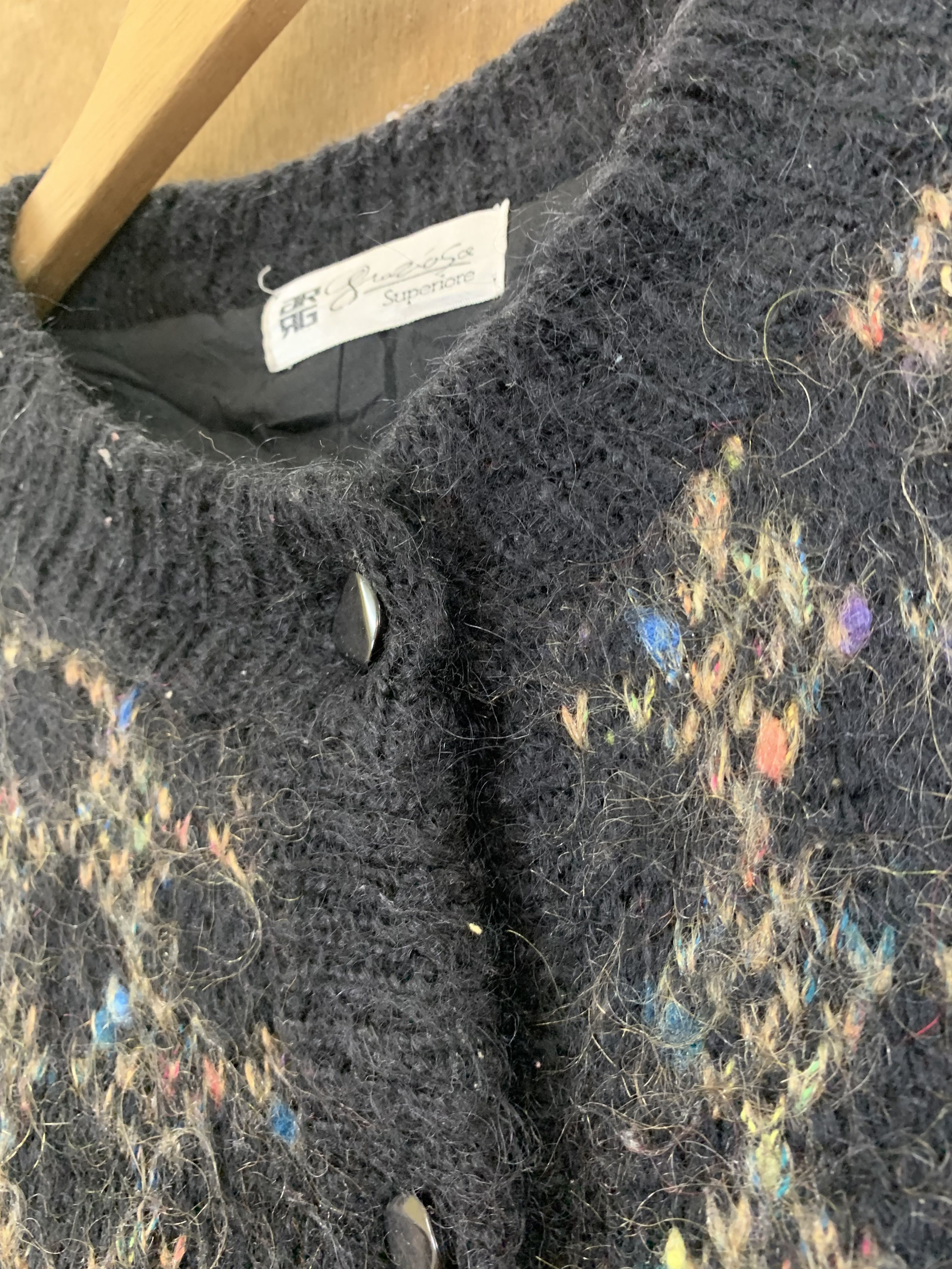 Japanese Brand Cardigan Superiore GR GR Mohair Vintage Size L / US 10 / IT 46 - 7 Thumbnail