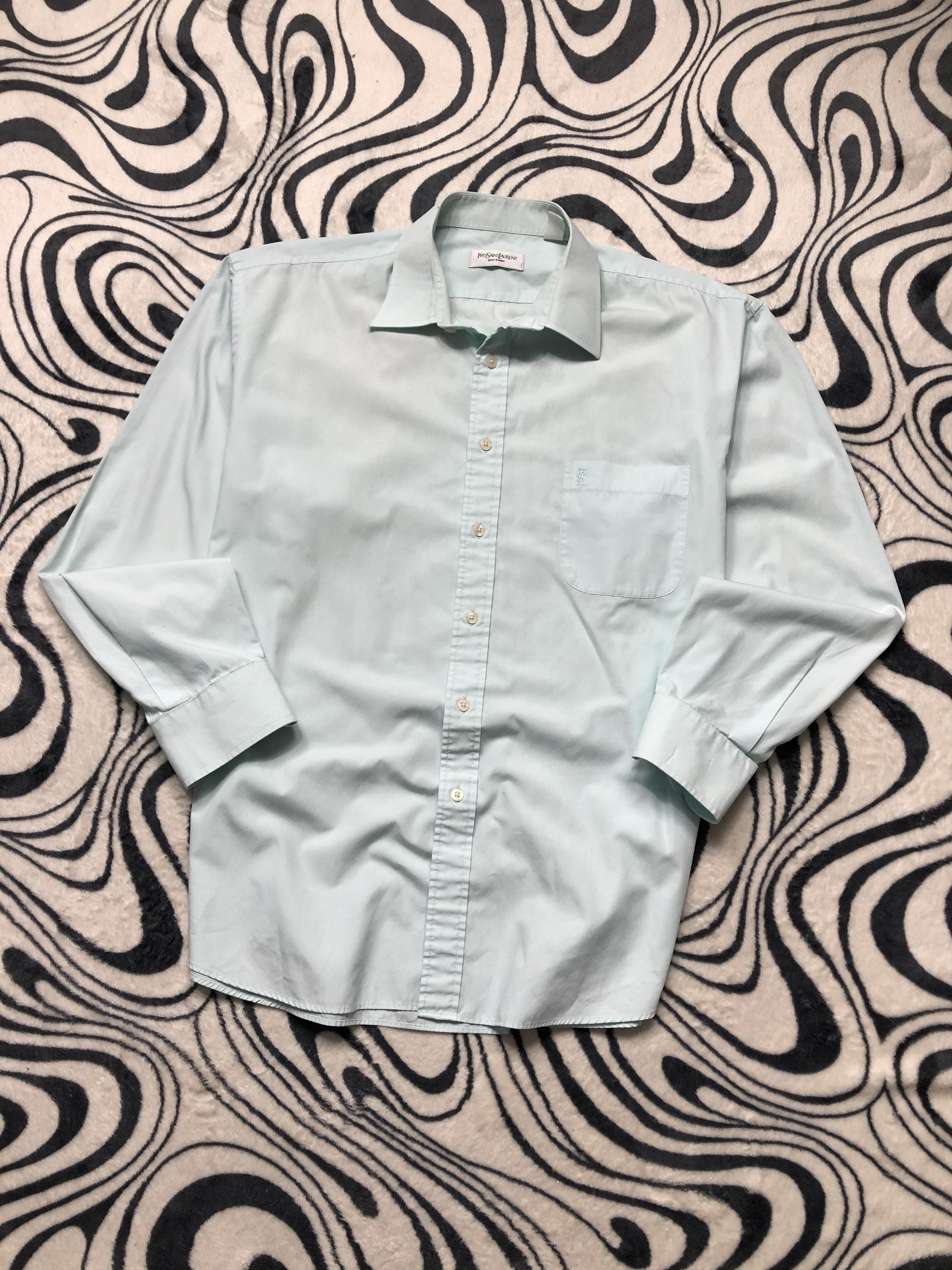 Yves Saint Laurent Yves Saint Laurent YSL Mens Long Sleeve Shirt Size US XXL / EU 58 / 5 - 1 Thumbnail