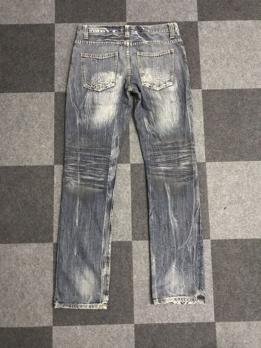 Japanese Brand × Seditionaries D124 DAILY NEWS Dirty Style Thunder Fades Jeans Size US 32 / EU 48 - 9 Thumbnail
